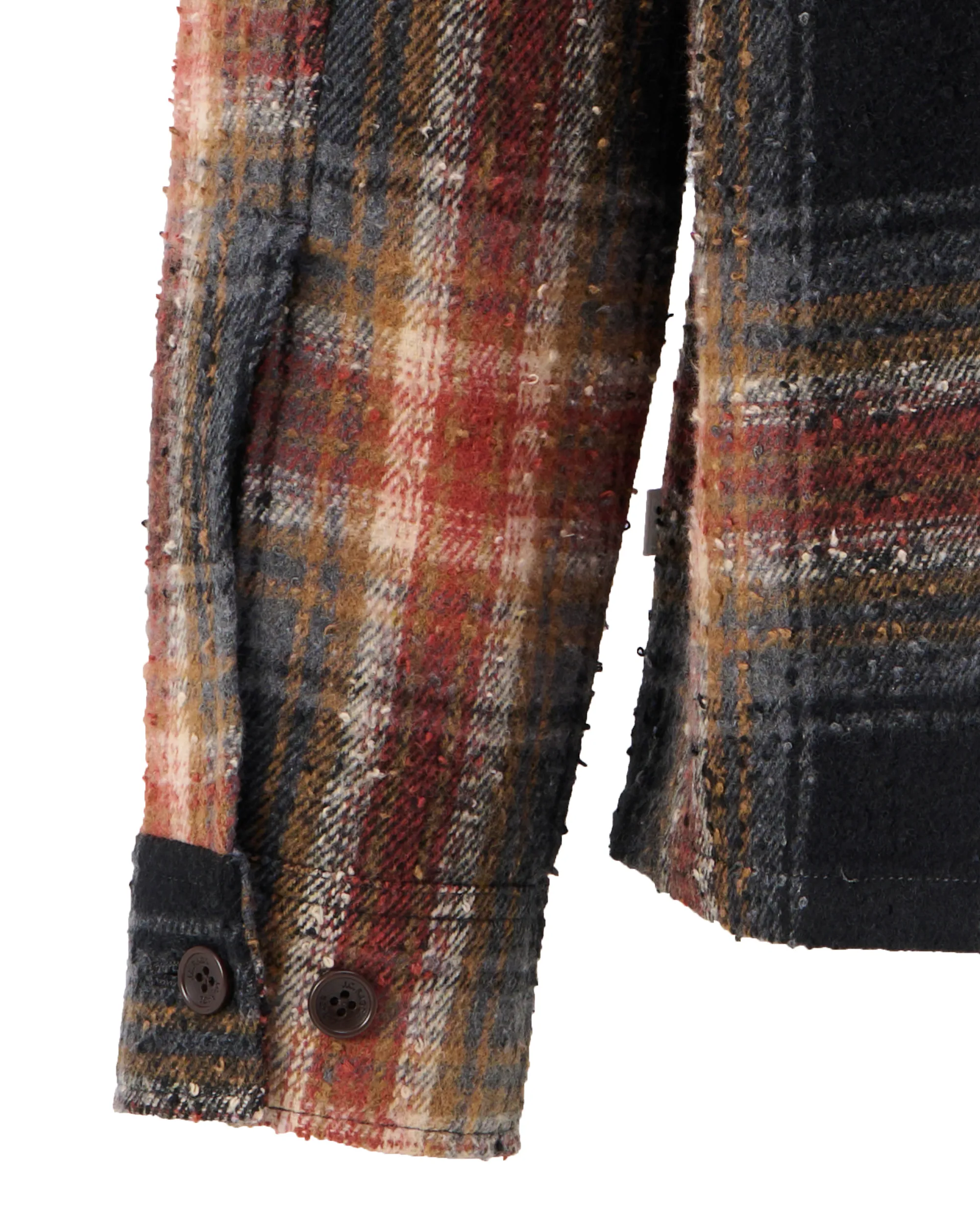J.C. RAGS Overshirt Bruin grote ruit 107649-001-L