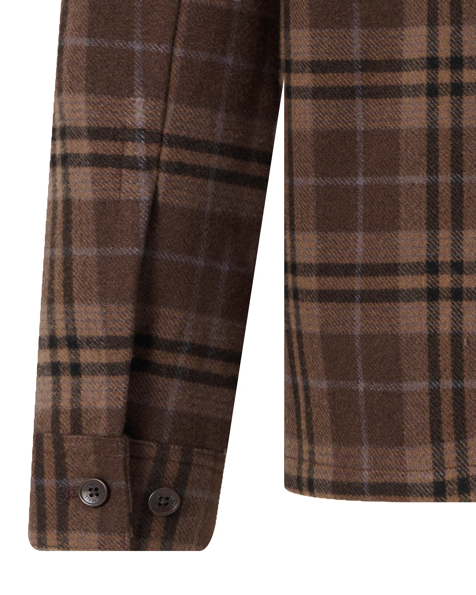 Campbell Overshirt Walker Coffee Bean brown big check 107653-001-L