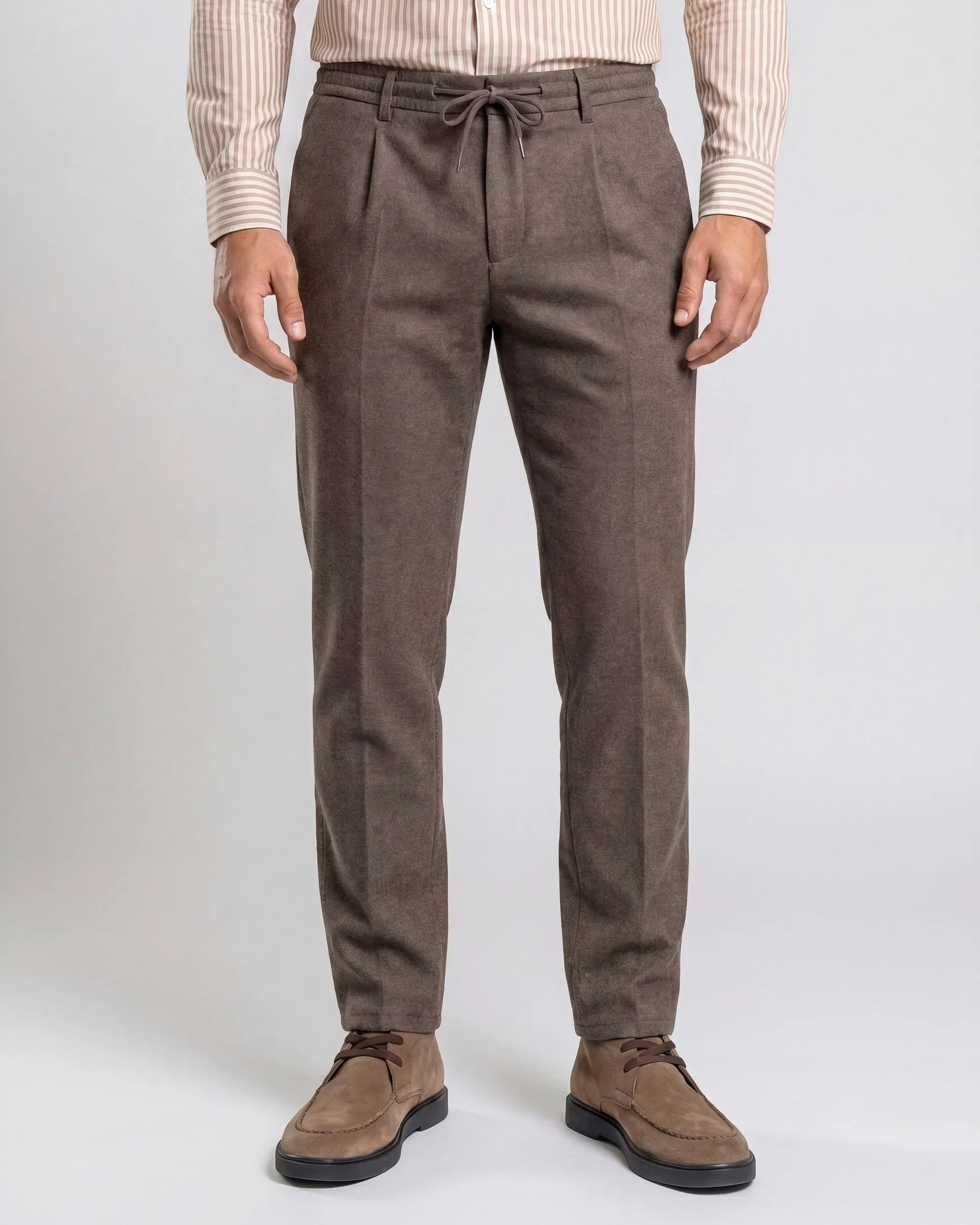 Campbell Chino Heddle Dark Brown melange 107654-002-31