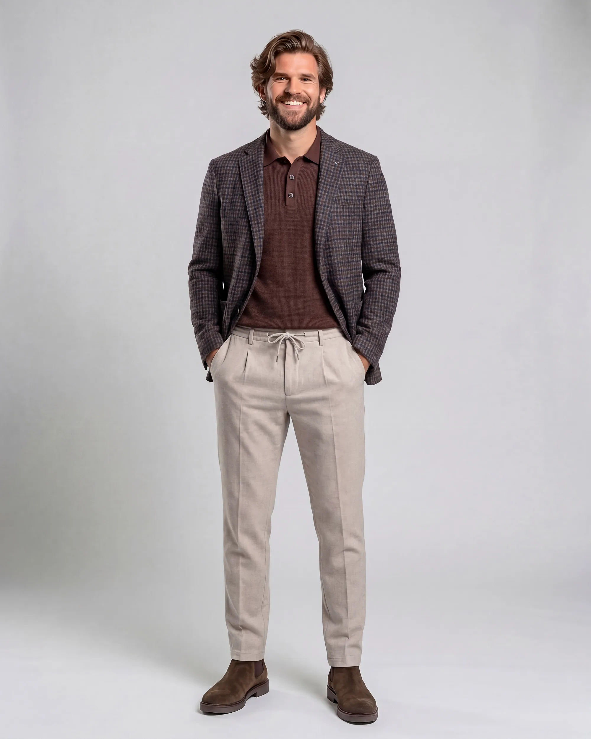 Campbell Chino Heddle Beige melange 107654-003-31