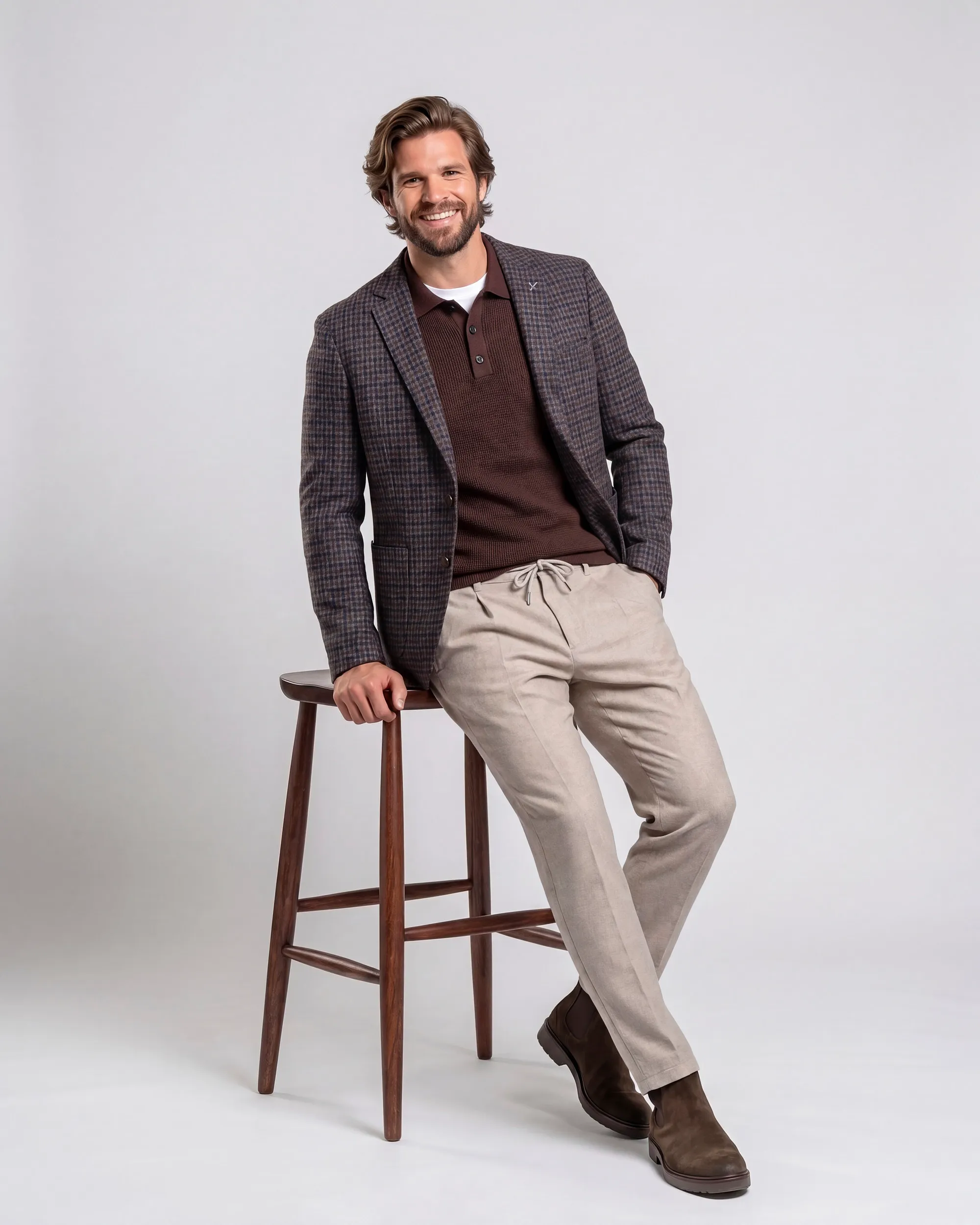 Campbell Chino Heddle Beige melange 107654-003-31