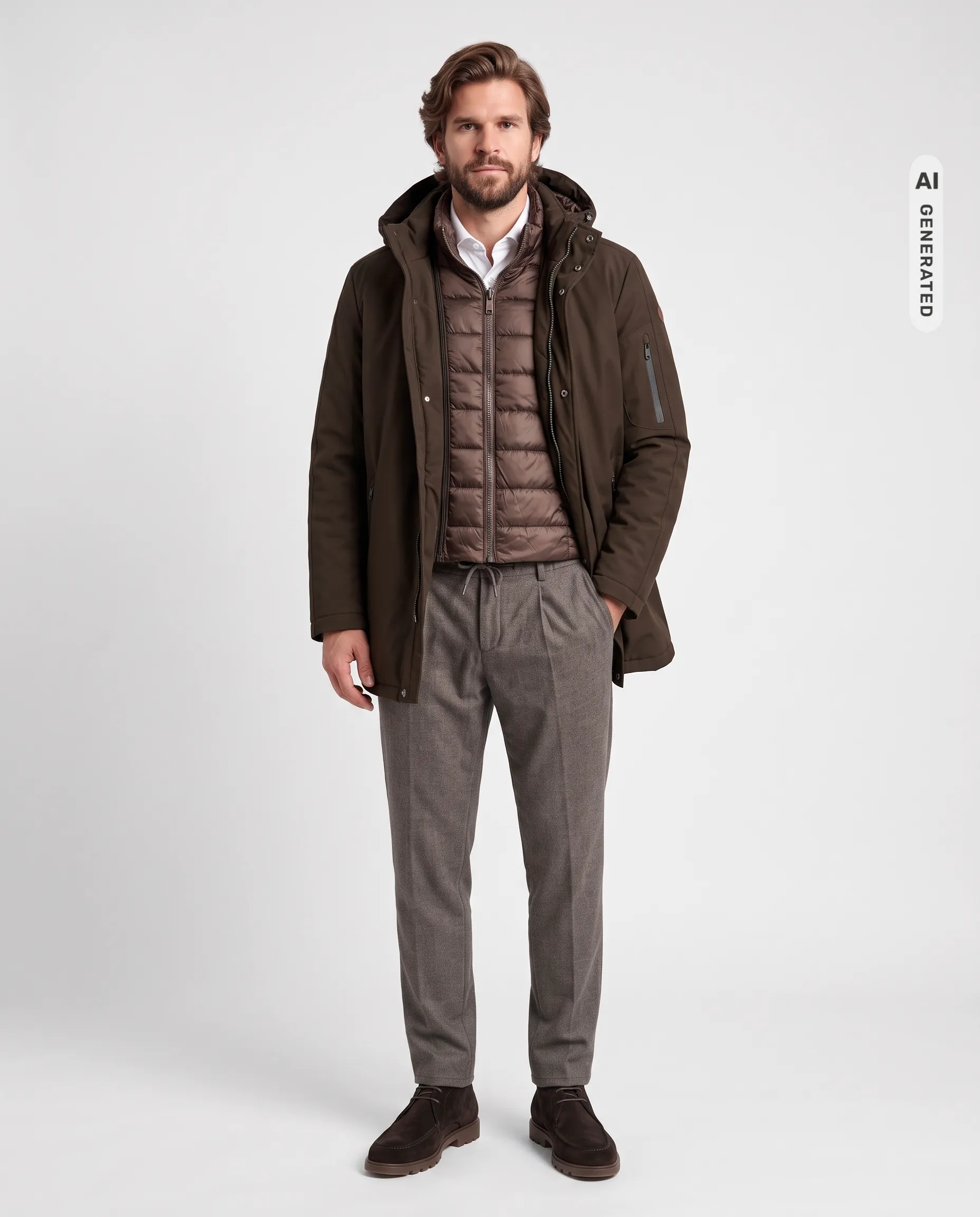 Campbell Parka Lunnar Coffee Bean brown 107660-005-L