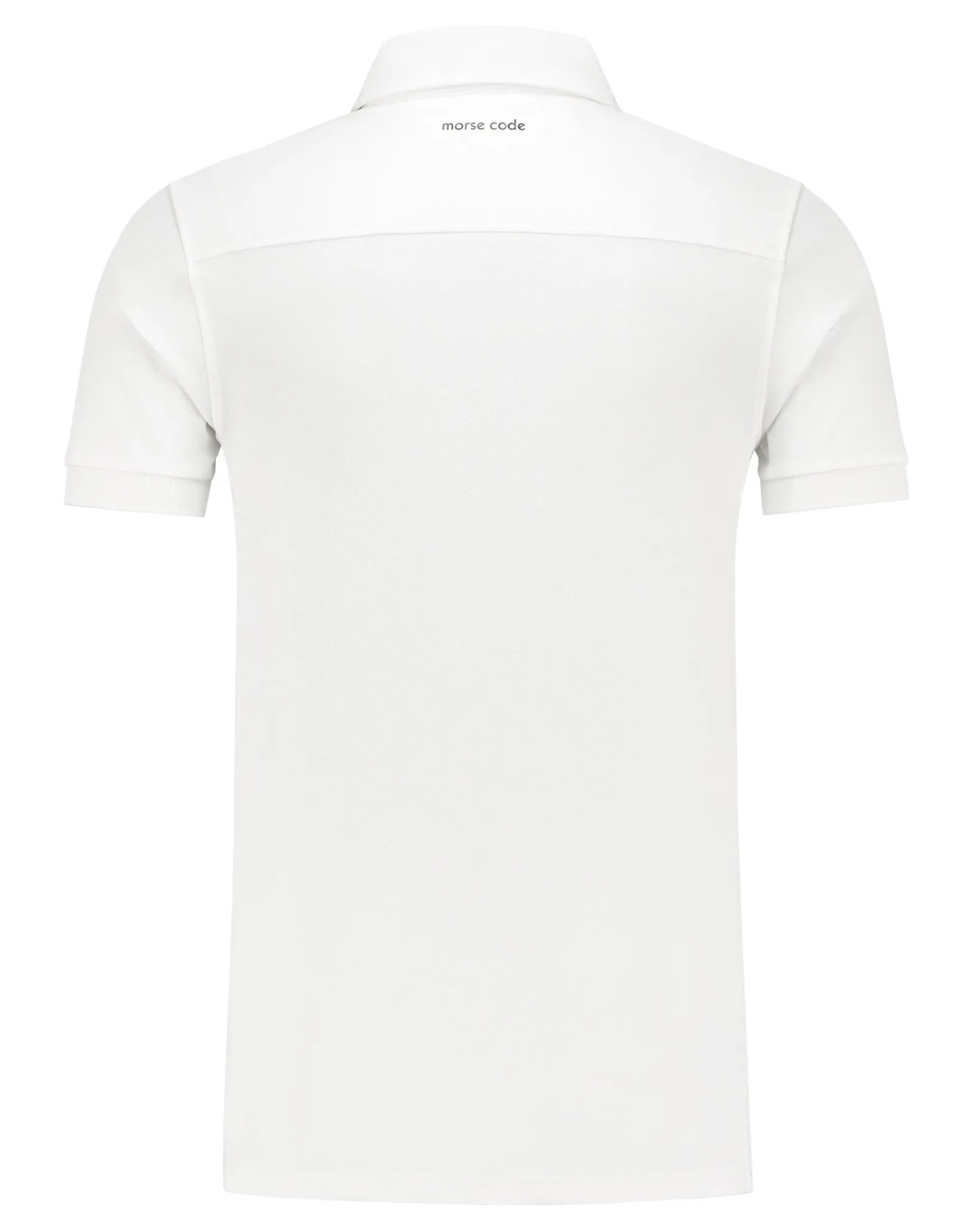 Morse Code Alpha 1 Pique Polo Wit 107662-001-L