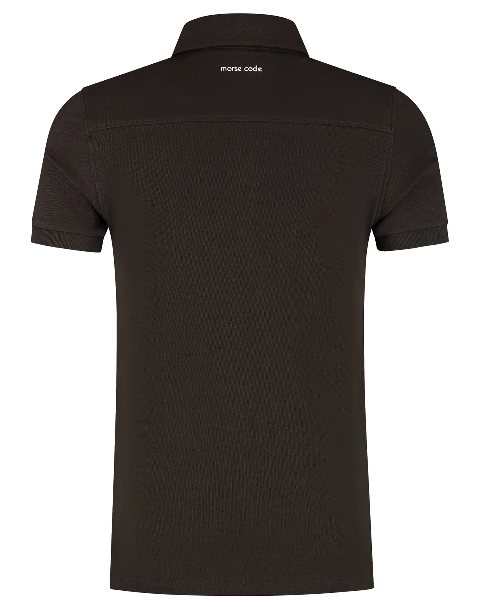 Morse Code Alpha 1 Pique Polo Bruin 107663-001-L