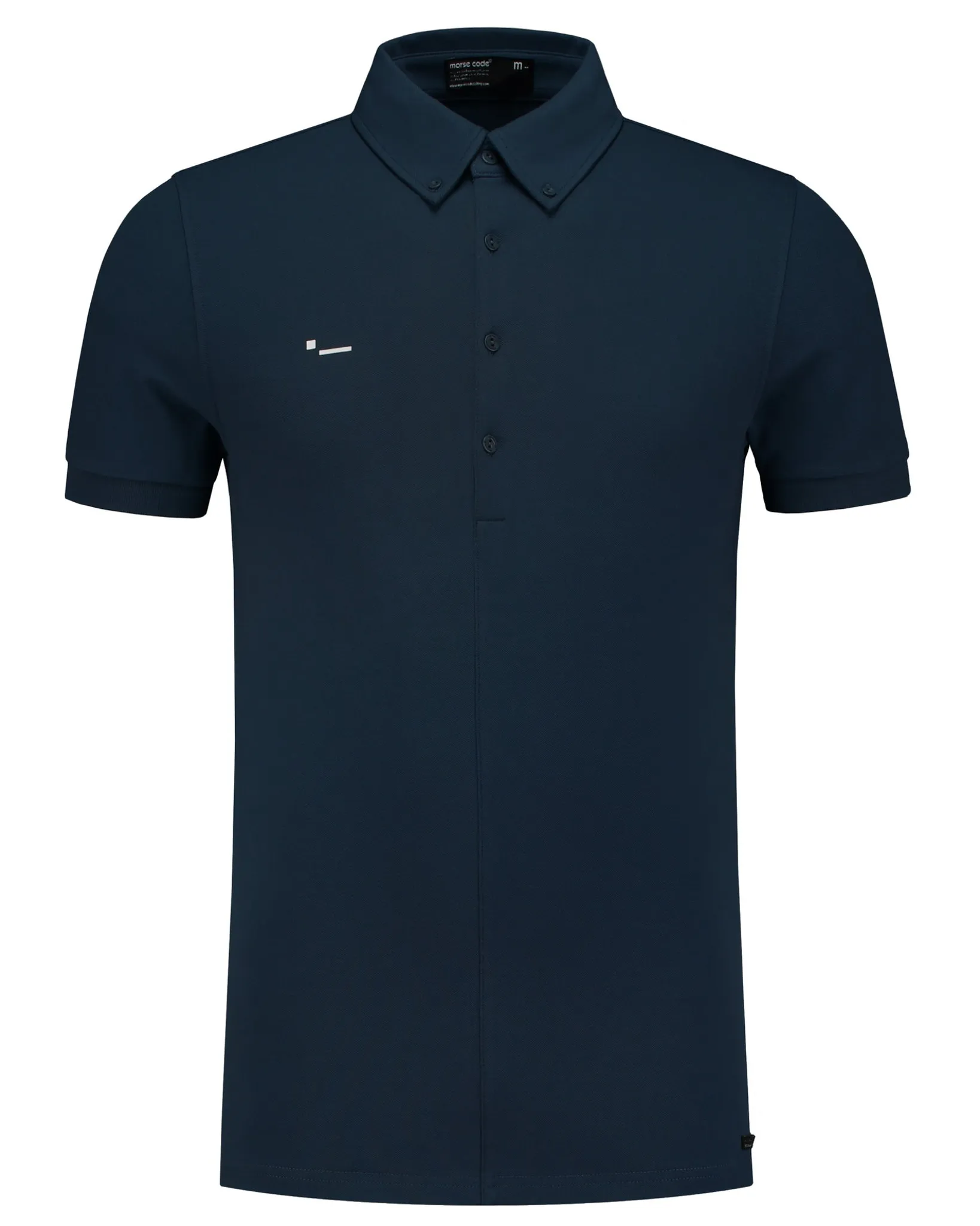 Morse Code Alpha 1 Pique Polo Donker blauw 107665-001-L