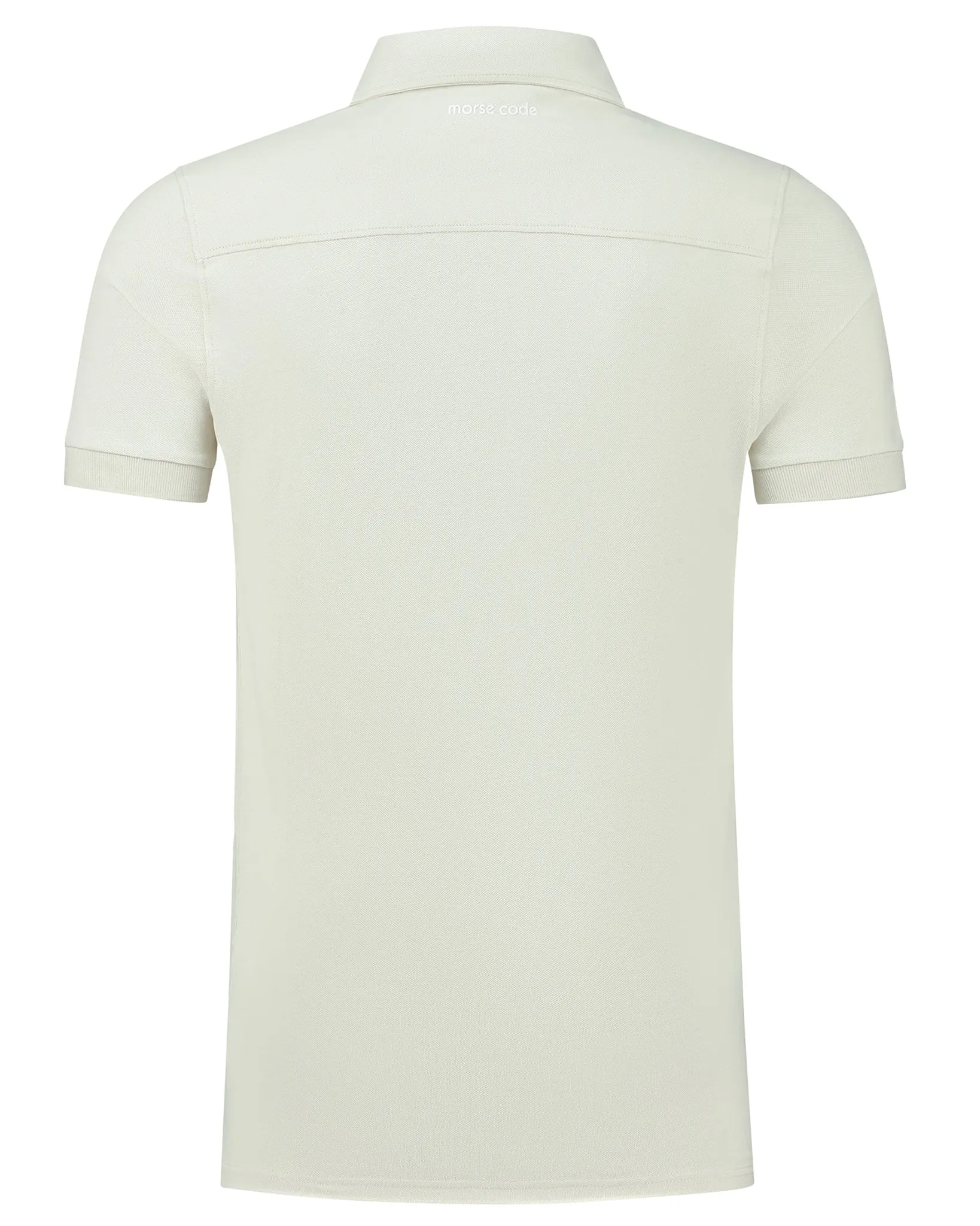 Morse Code Alpha 1 Pique Polo Beige 107666-001-L