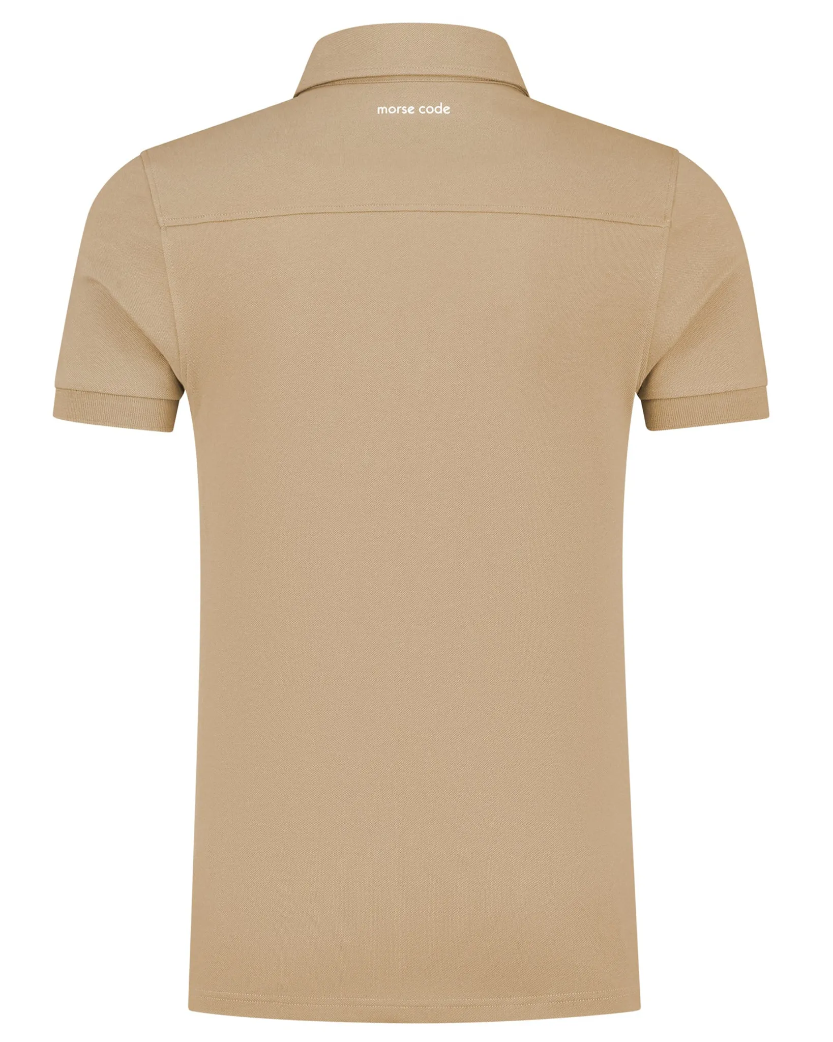 Morse Code Alpha 1 Pique Polo Sand 107667-001-L