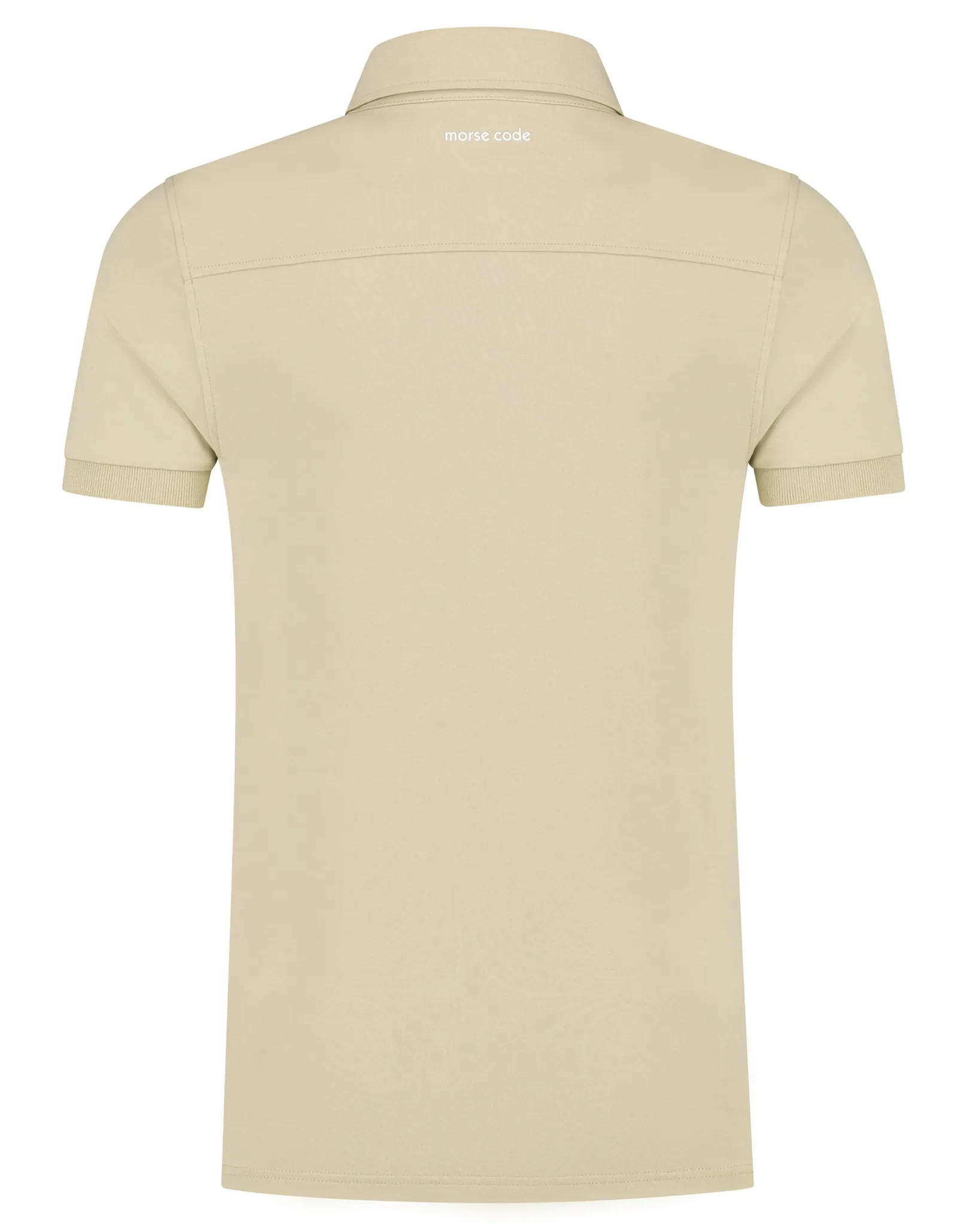 Morse Code Alpha 1 Jersey Polo Sand 107674-001-L
