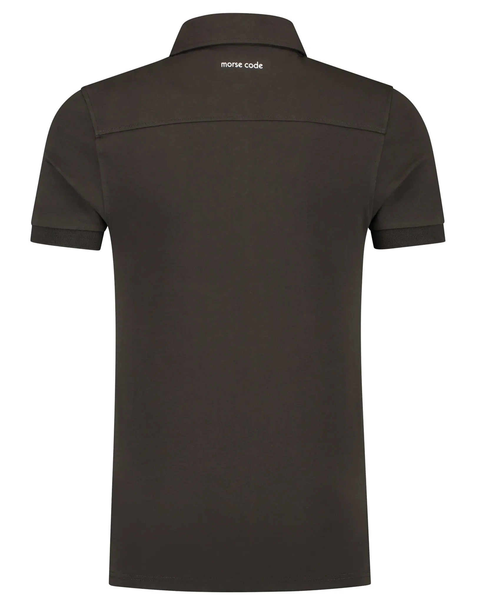 Morse Code Alpha 1 Jersey Polo Bruin 107678-001-L