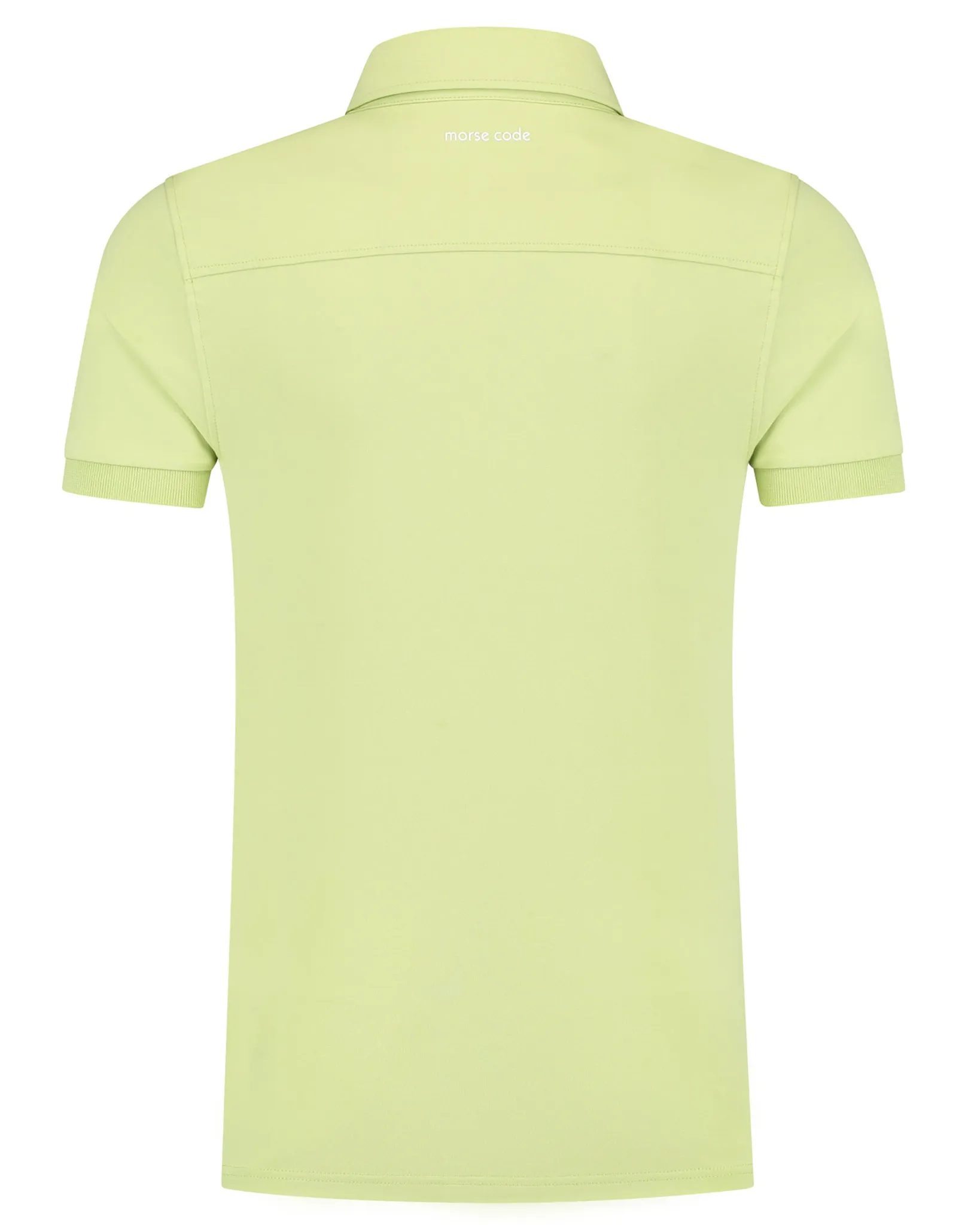 Morse Code Alpha 1 Jersey Polo Licht groen 107680-001-L