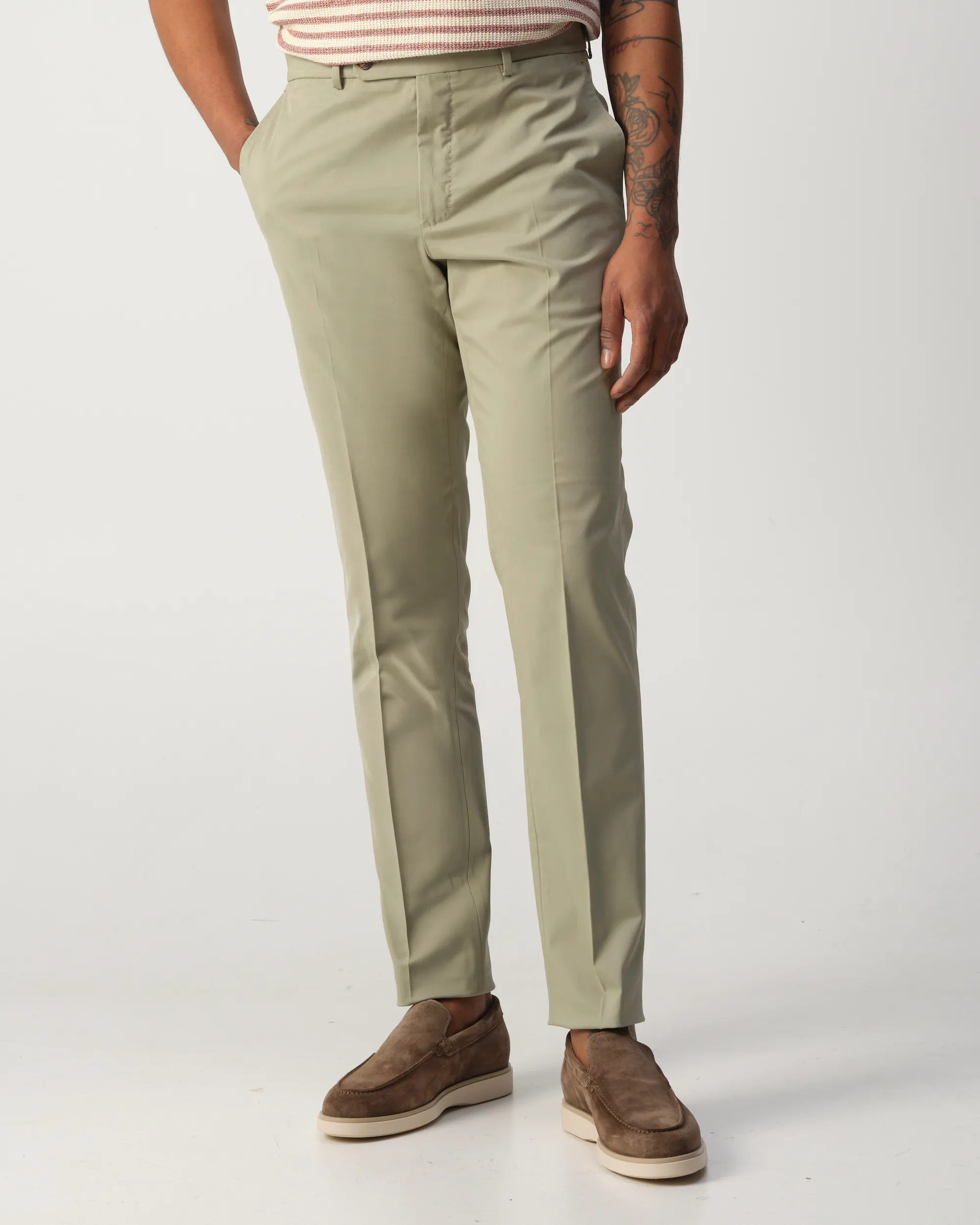 Incotex Chino Groen 107696-001-31