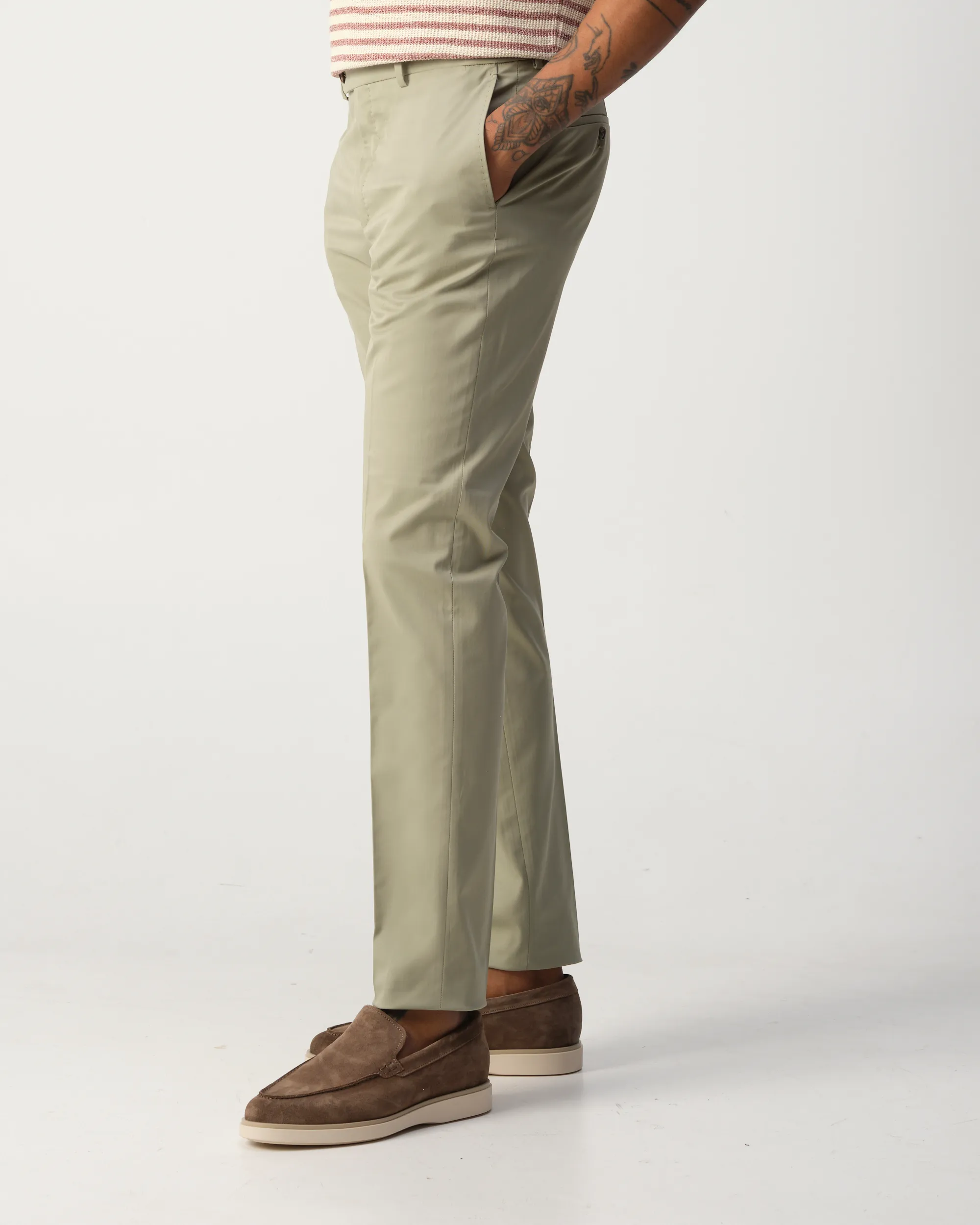 Incotex Chino Groen 107696-001-31