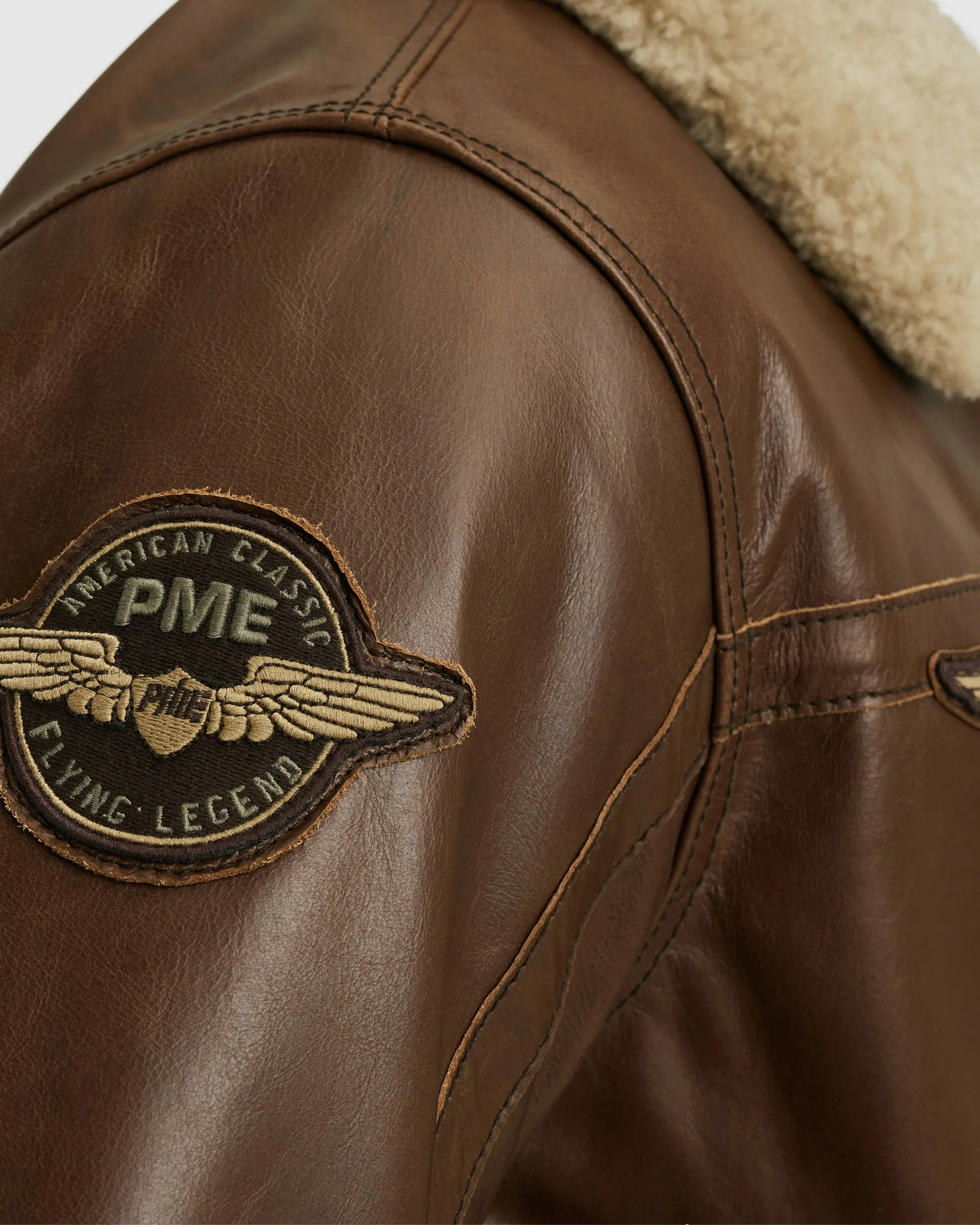 PME Legend Hudson Leren jas Donker bruin 107710-001-L