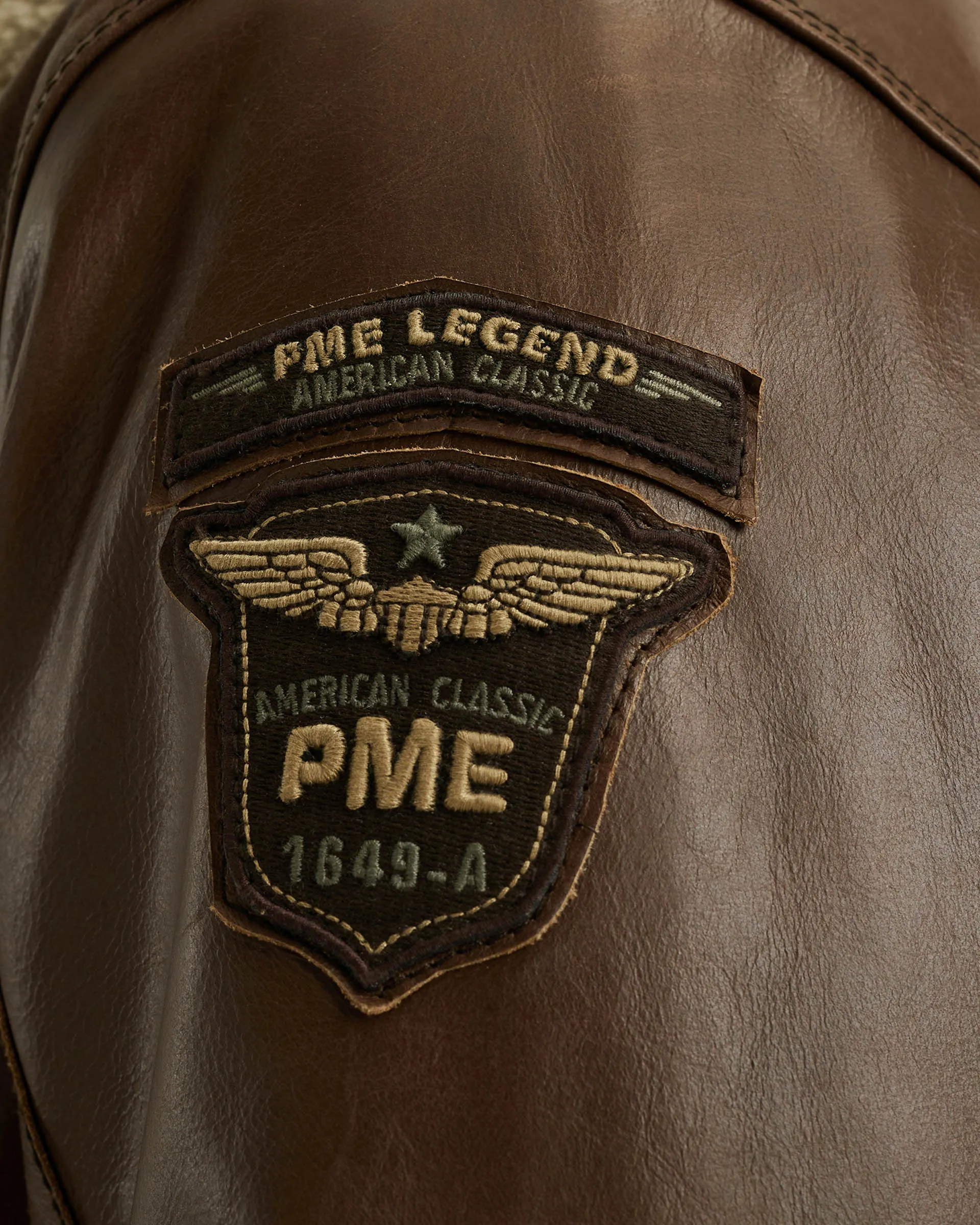 PME Legend Hudson Leren jas Donker bruin 107710-001-L