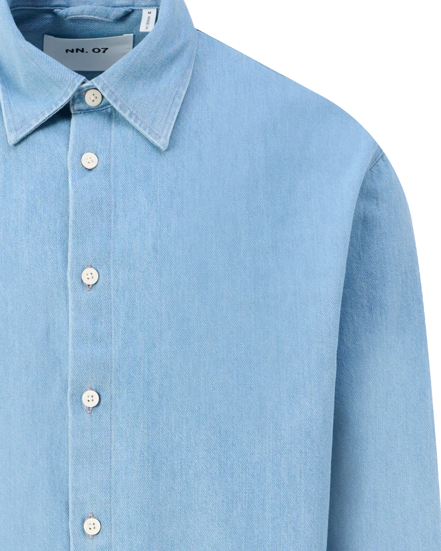 NN07 Casper Casual Overhemd Licht blauw 107777-001-L