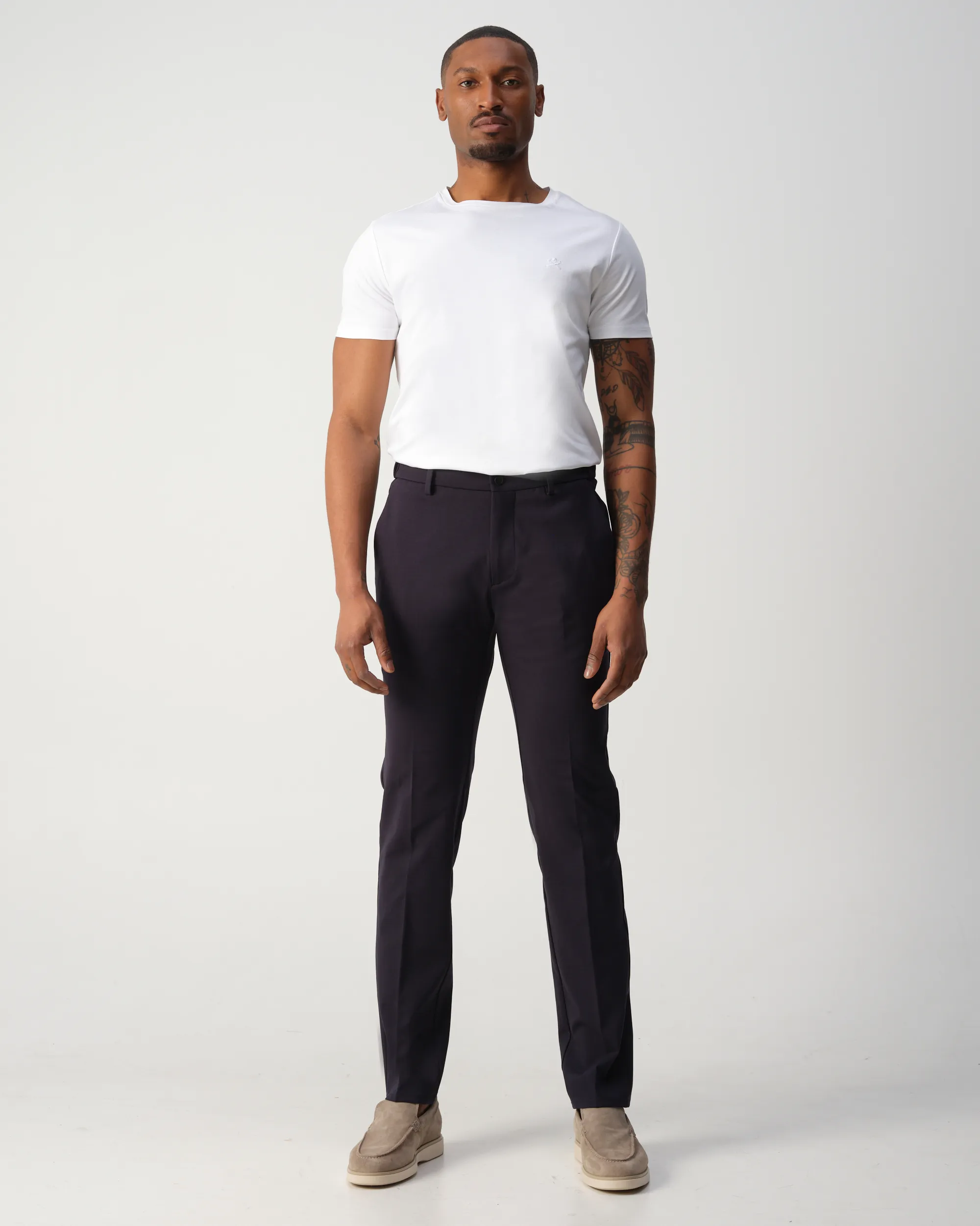 Berwich Chino Donker blauw 107787-001-46