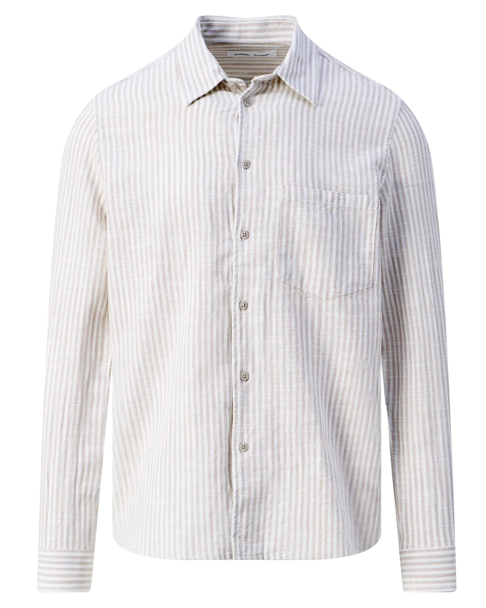 Samsoe & Samsoe Liam Casual Overhemd Beige 107820-001-L