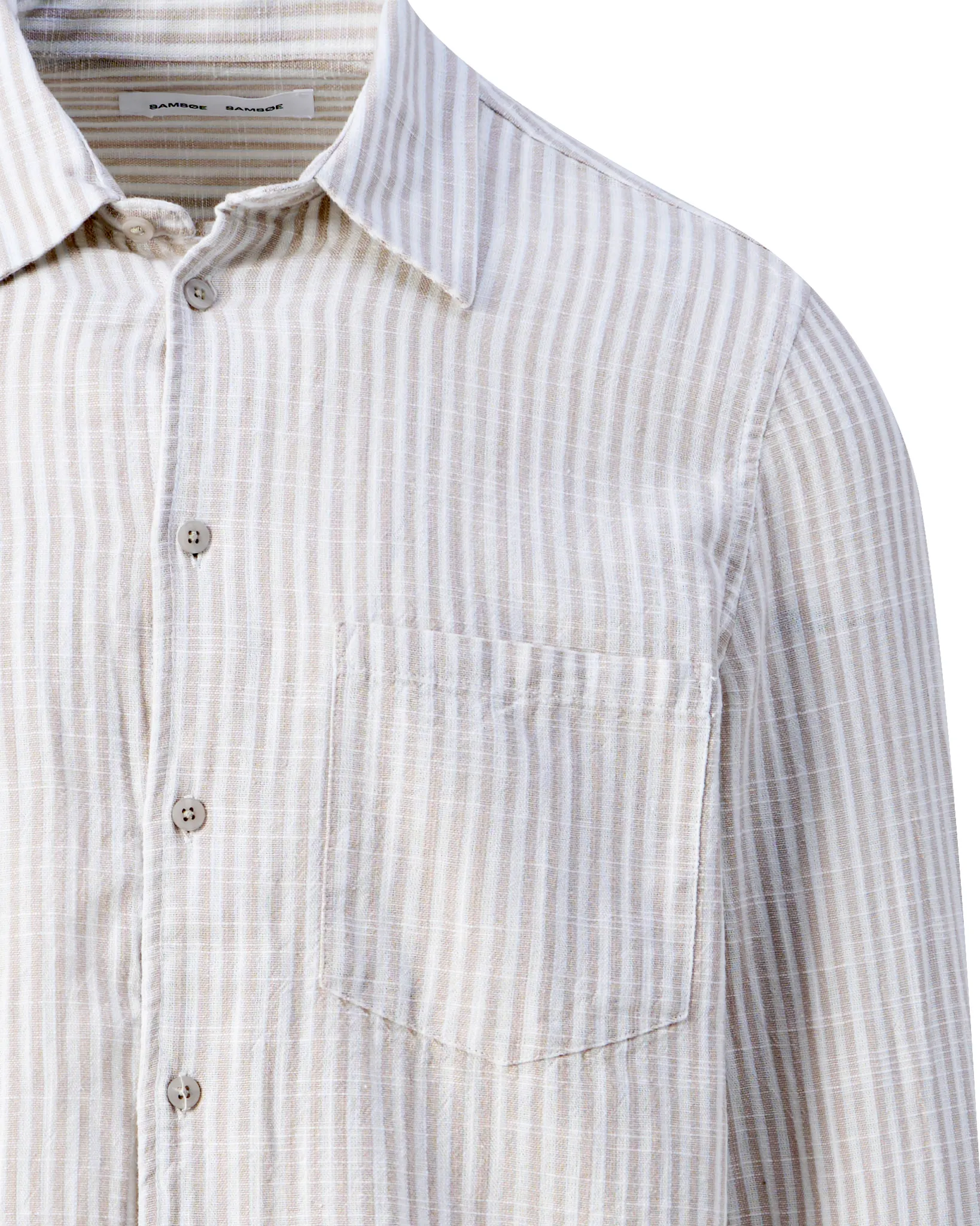 Samsoe & Samsoe Liam Casual Overhemd Beige 107820-001-L