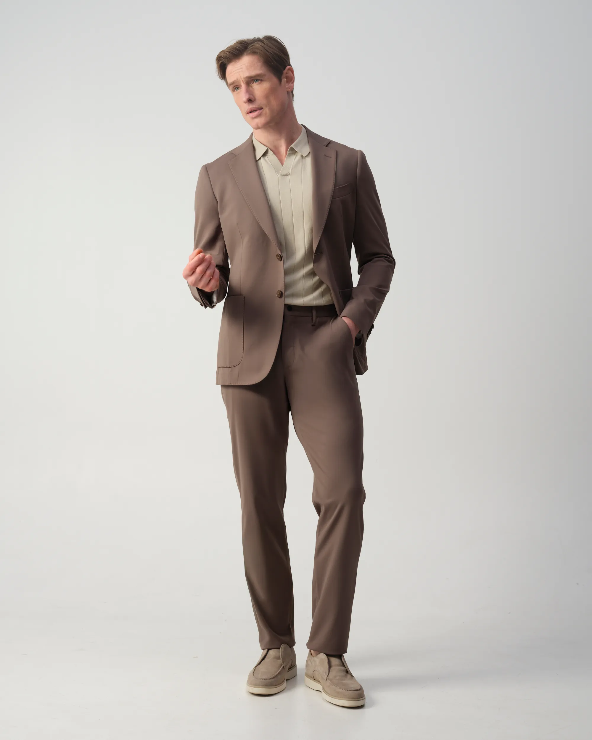 Vesper Cosgrove Mix & Match Pantalon Beige uni 107872-001-46