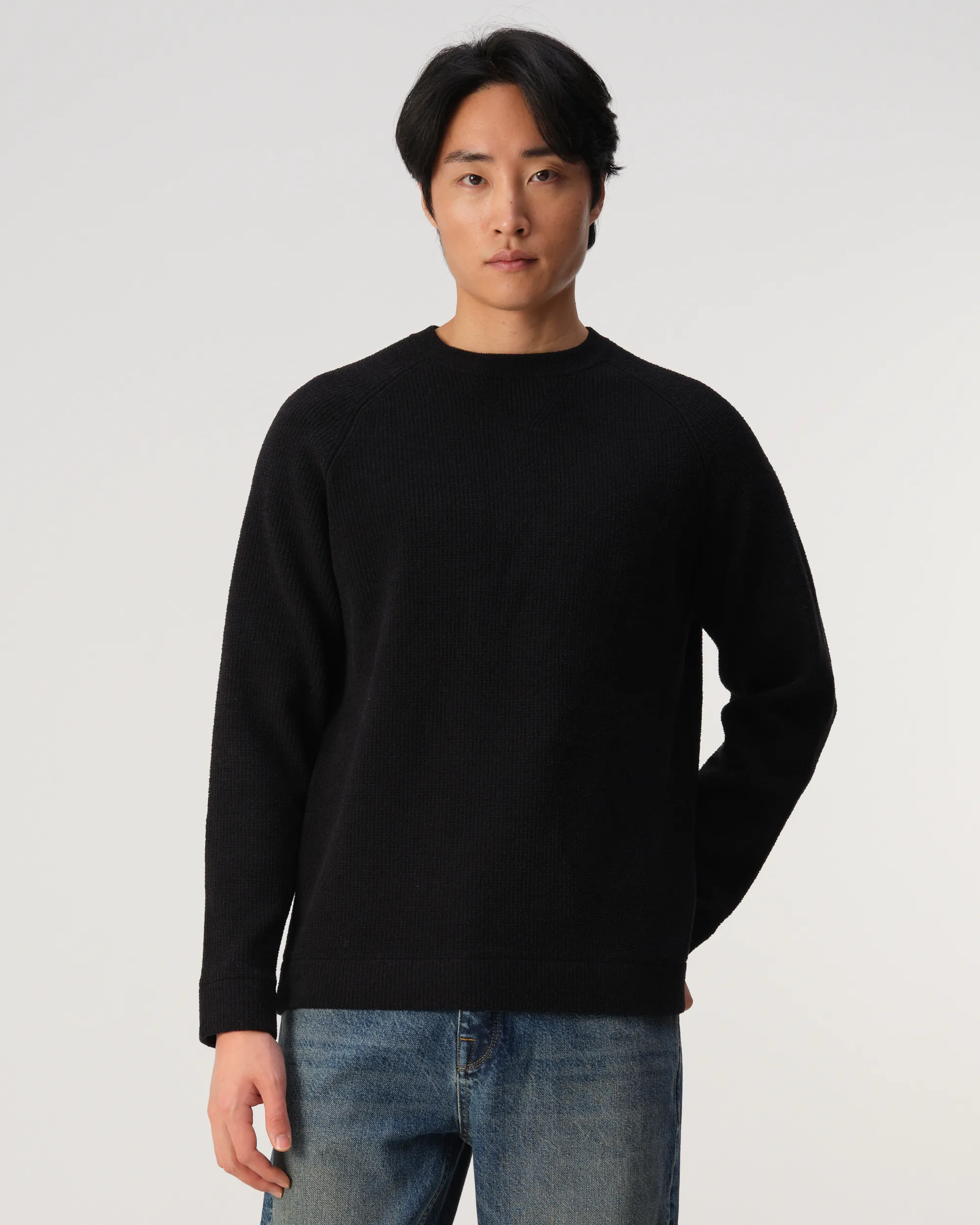 J.C. RAGS Eddy Trui ronde hals Black 107873-001-L