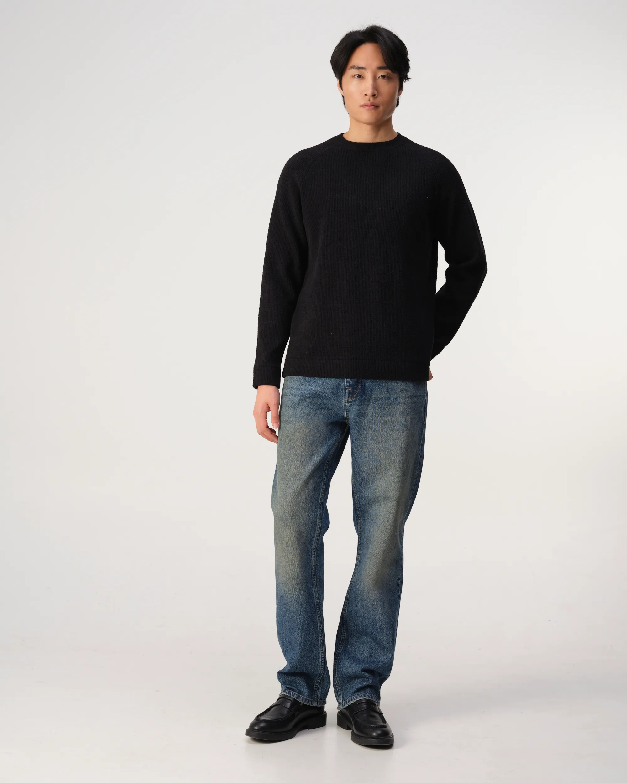 J.C. RAGS Eddy Trui ronde hals Black 107873-001-L