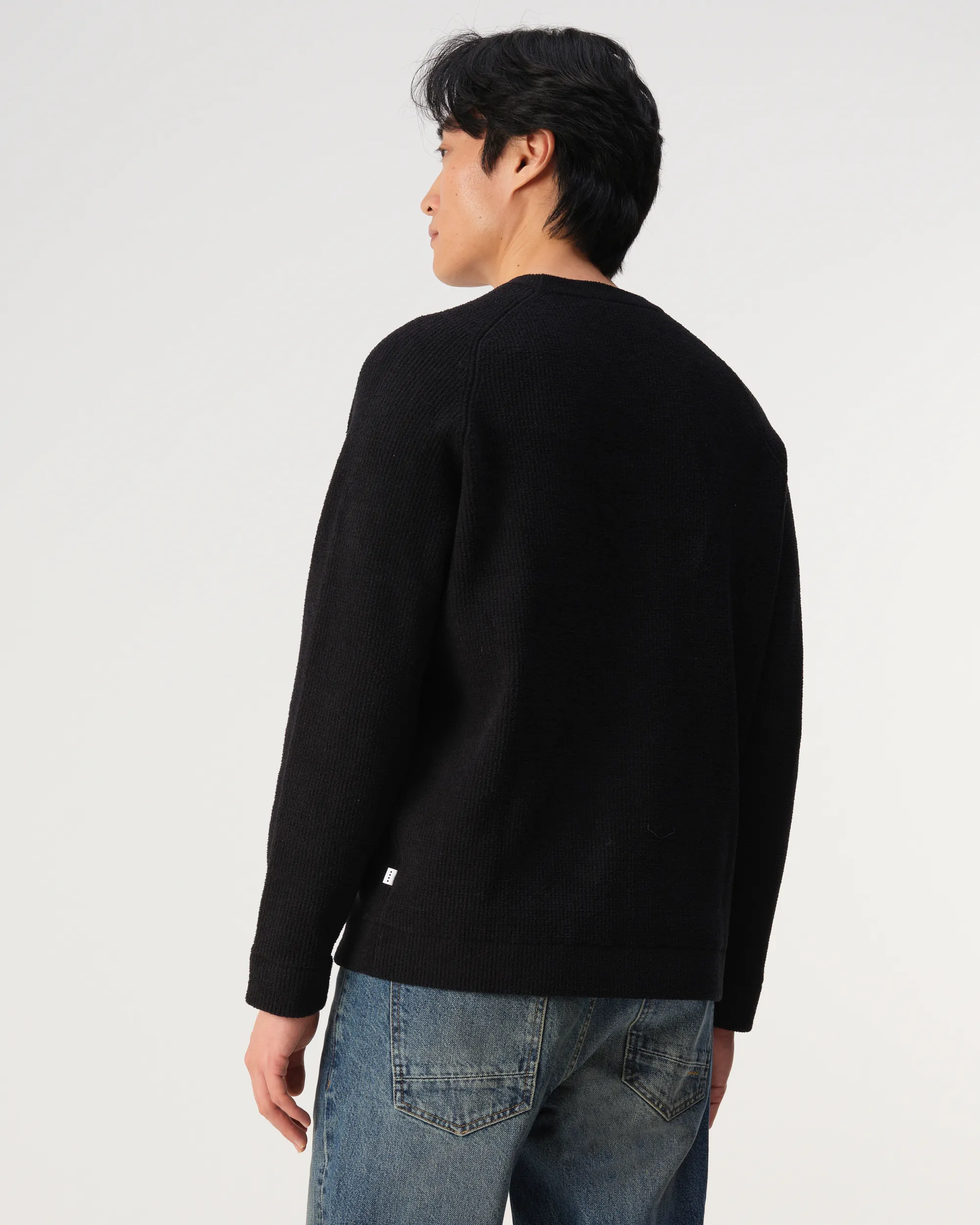 J.C. RAGS Eddy Trui ronde hals Black 107873-001-L