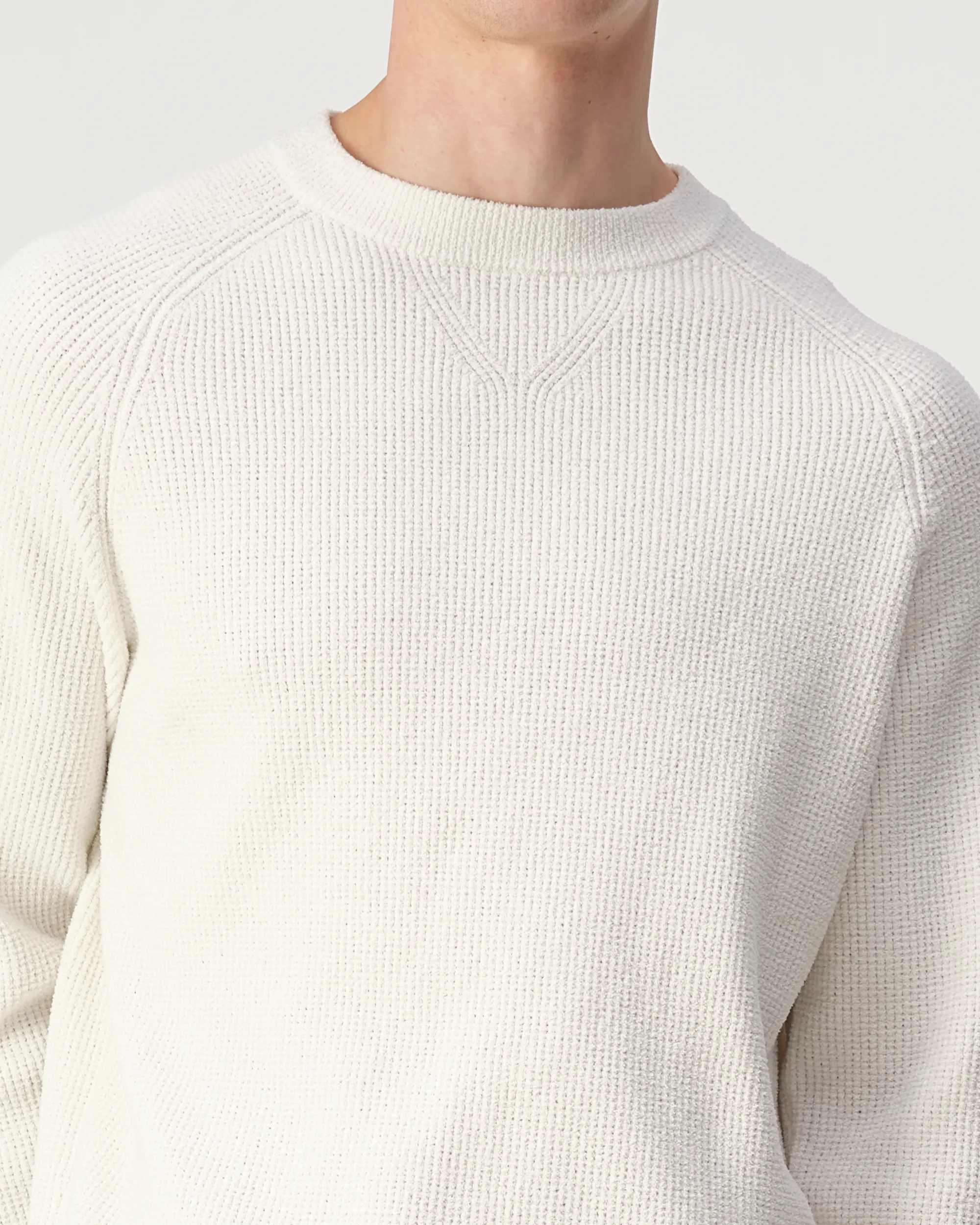 J.C. RAGS Eddy Trui ronde hals Coconut milk 107873-002-L