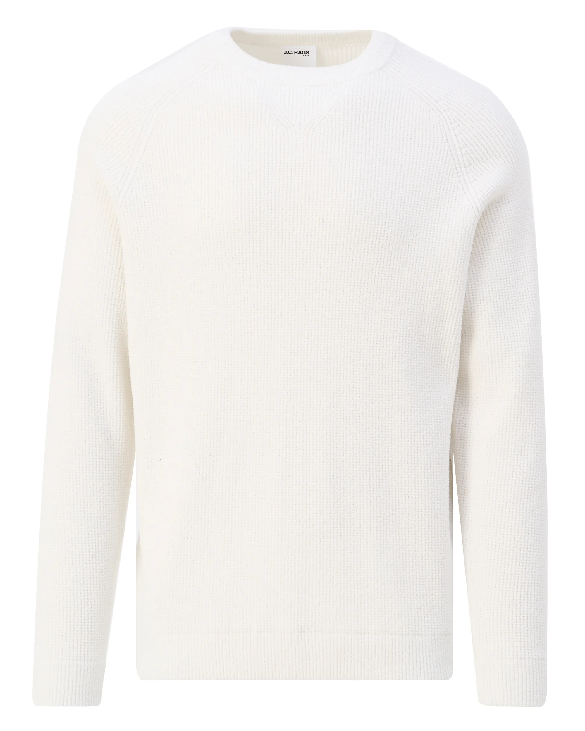 J.C. RAGS Eddy Trui ronde hals Coconut milk 107873-002-L