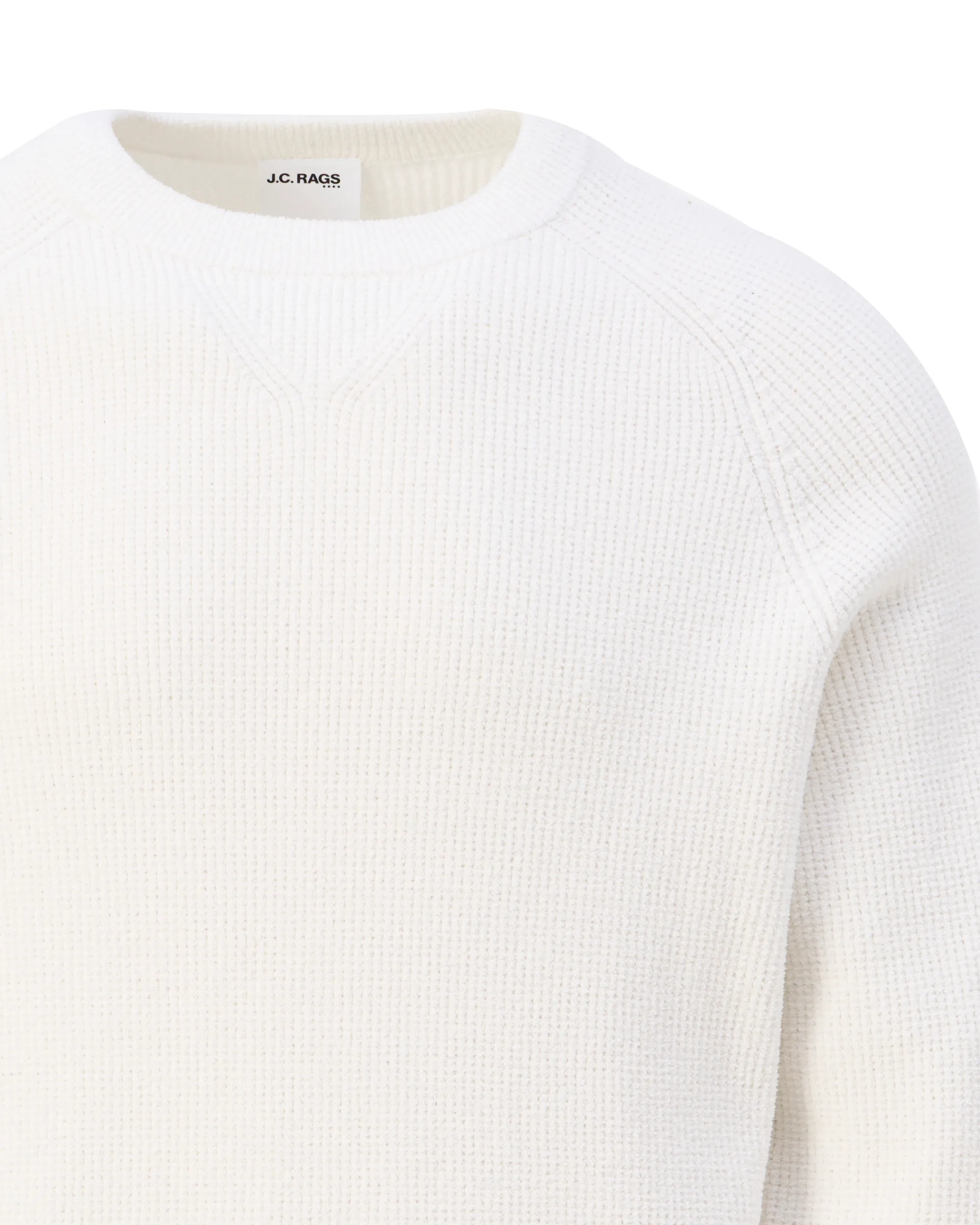 J.C. RAGS Eddy Trui ronde hals Coconut milk 107873-002-L