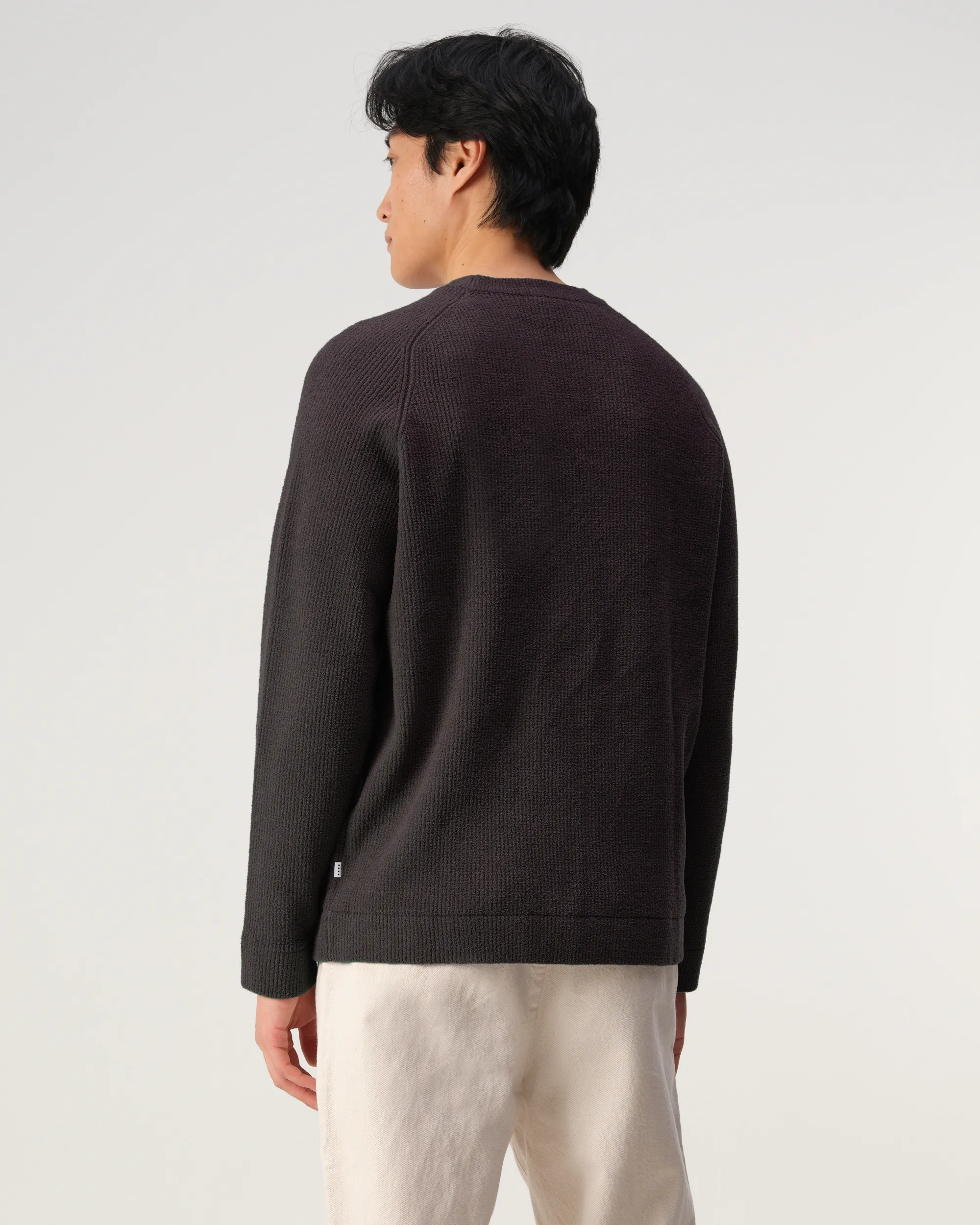 J.C. RAGS Eddy Trui ronde hals Mole dark brown 107873-007-L