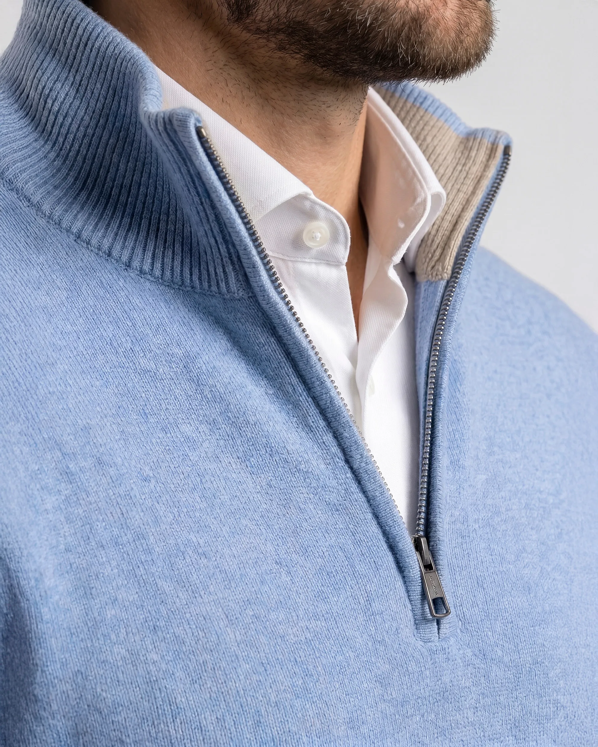Campbell Schipperstrui Light Blue melange 107883-002-L