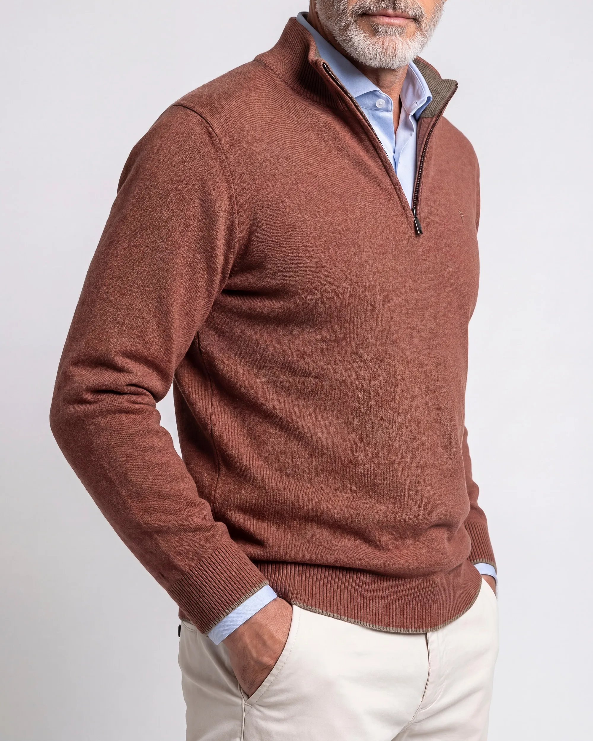 Campbell Schipperstrui Sydney Sequoia brown melange 107884-006-L
