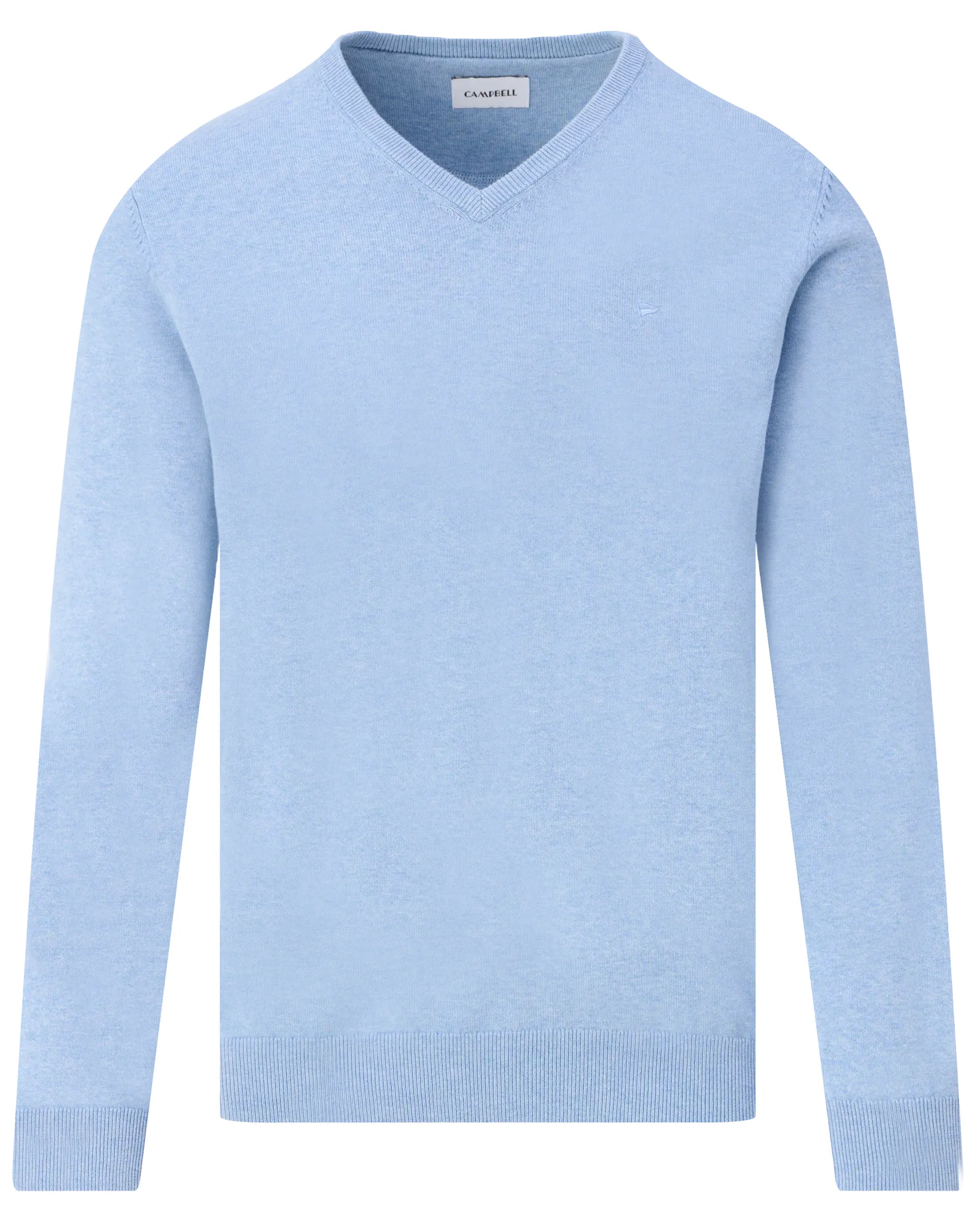 Campbell Trui V-hals Light Blue melange 107885-002-L