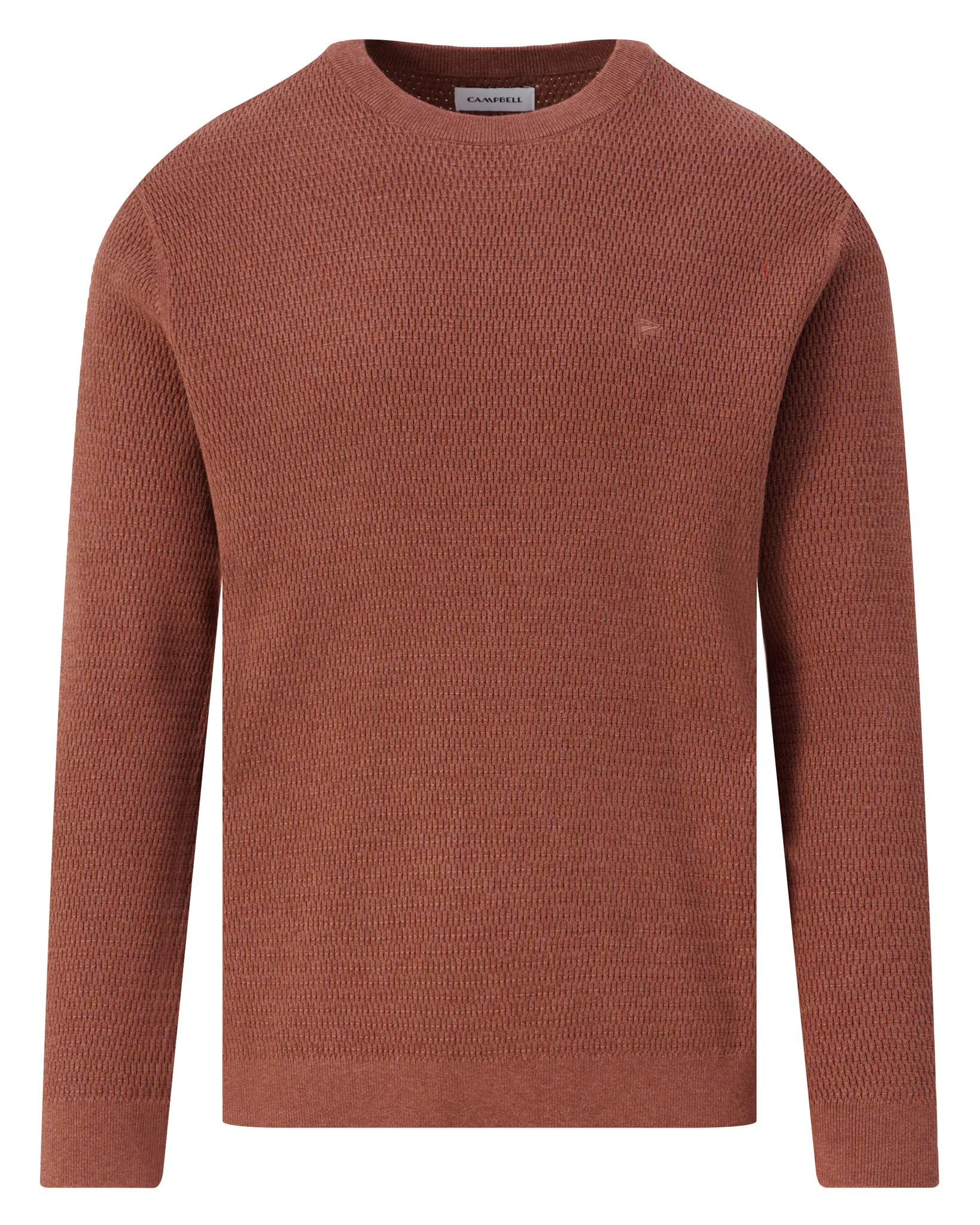 Campbell Trui ronde hals Fonda Sequoia brown melange 107888-002-L