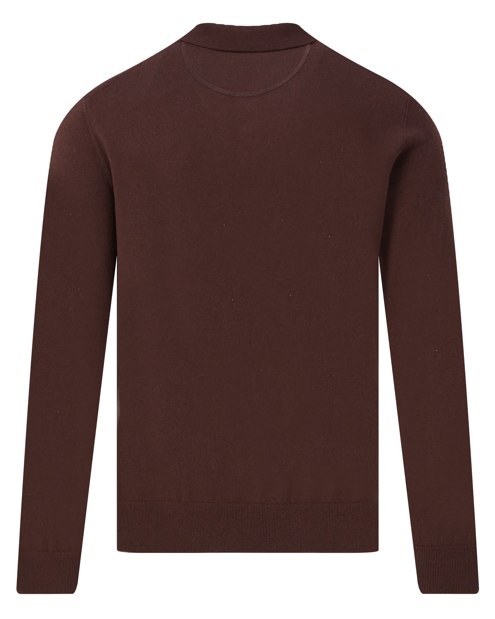 Campbell Polo lange mouw Percy Coffee Bean brown melange 107891-004-L