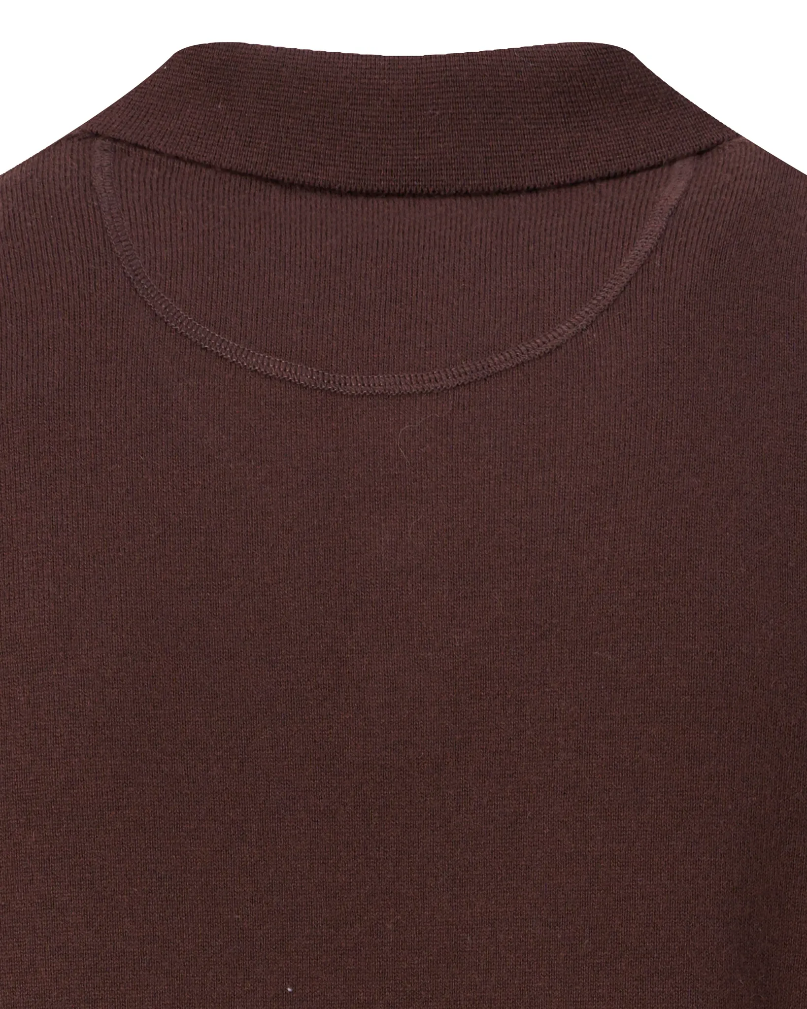 Campbell Polo lange mouw Percy Coffee Bean brown melange 107891-004-L