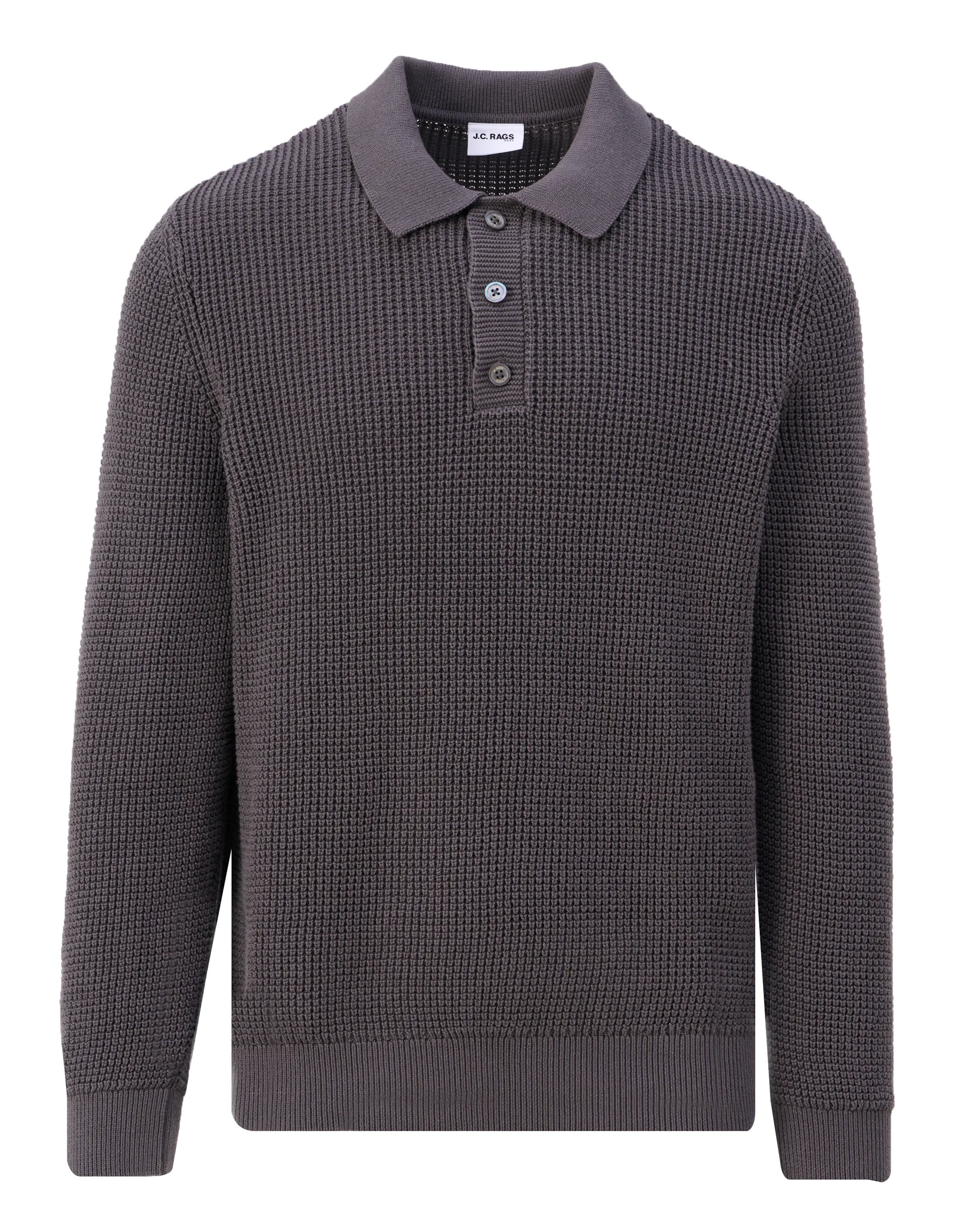 J.C. RAGS Efe Polo Plum Kitten grey 107936-001-L