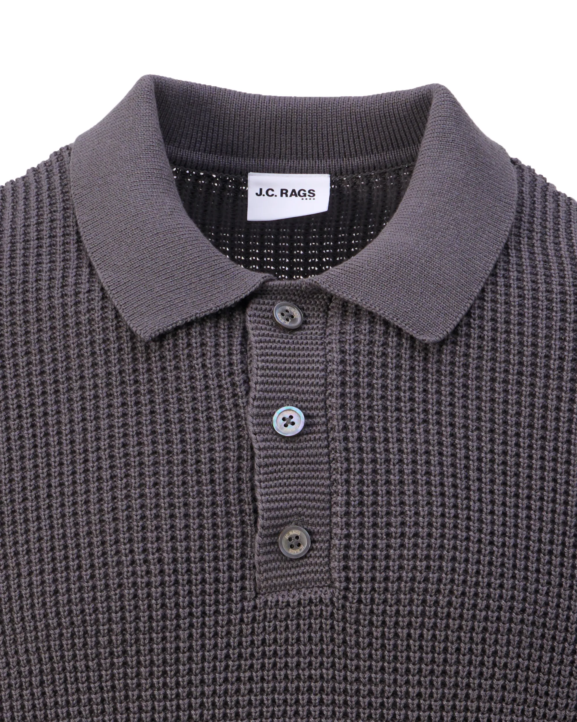 J.C. RAGS Efe Polo Plum Kitten grey 107936-001-L