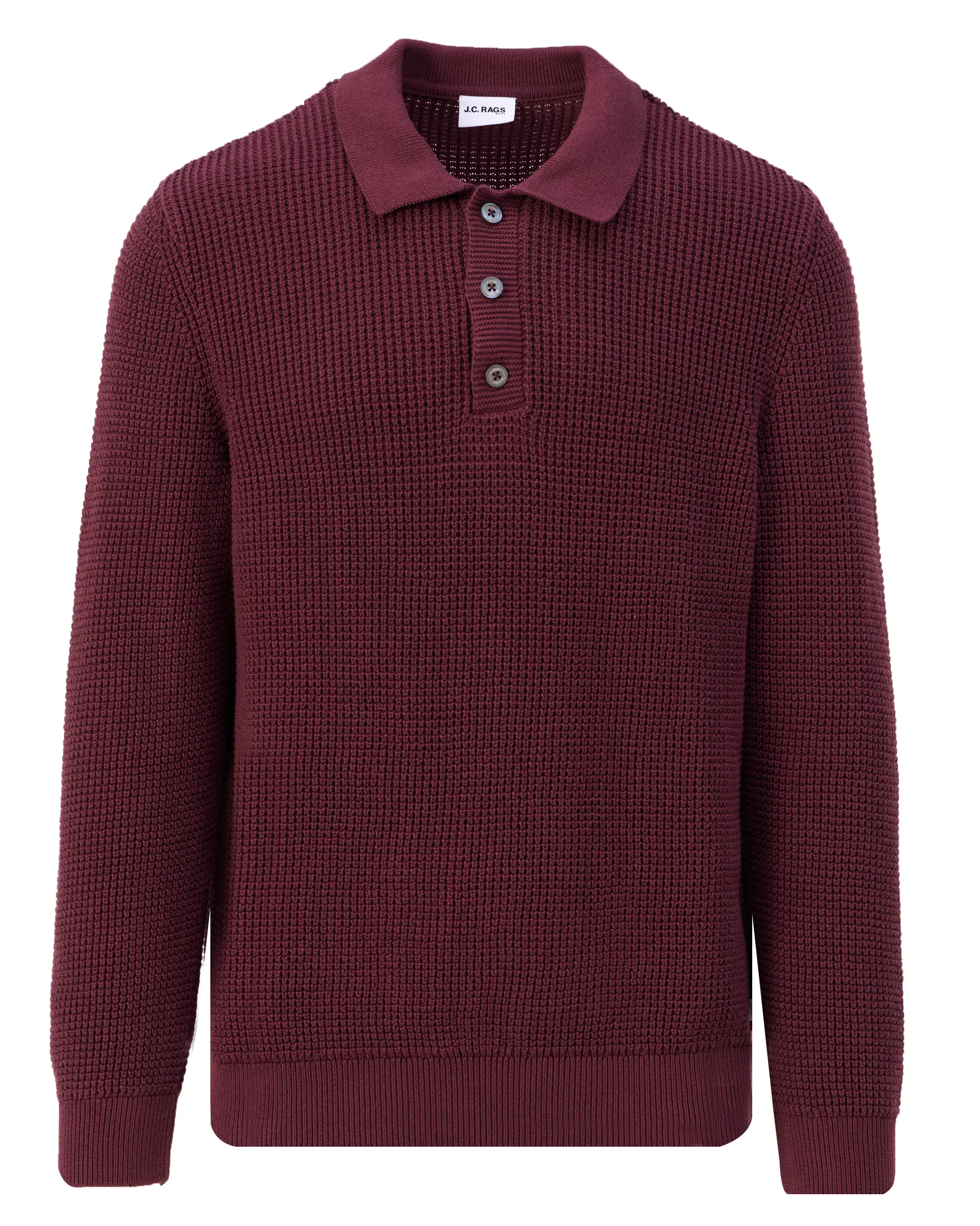 J.C. RAGS Efe Polo Wild Ginger dark red 107936-002-L