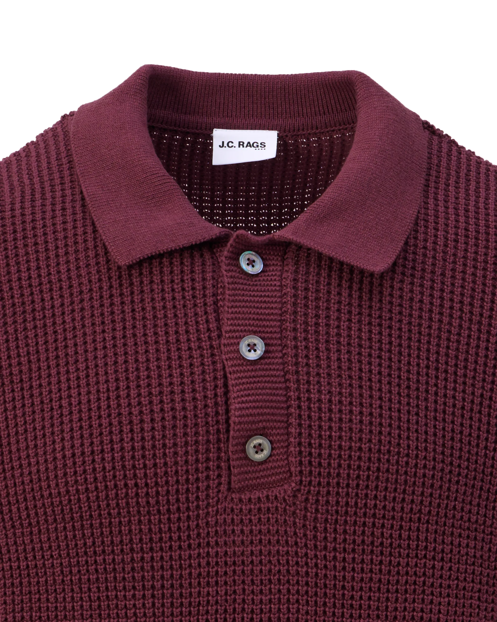 J.C. RAGS Efe Polo Wild Ginger dark red 107936-002-L