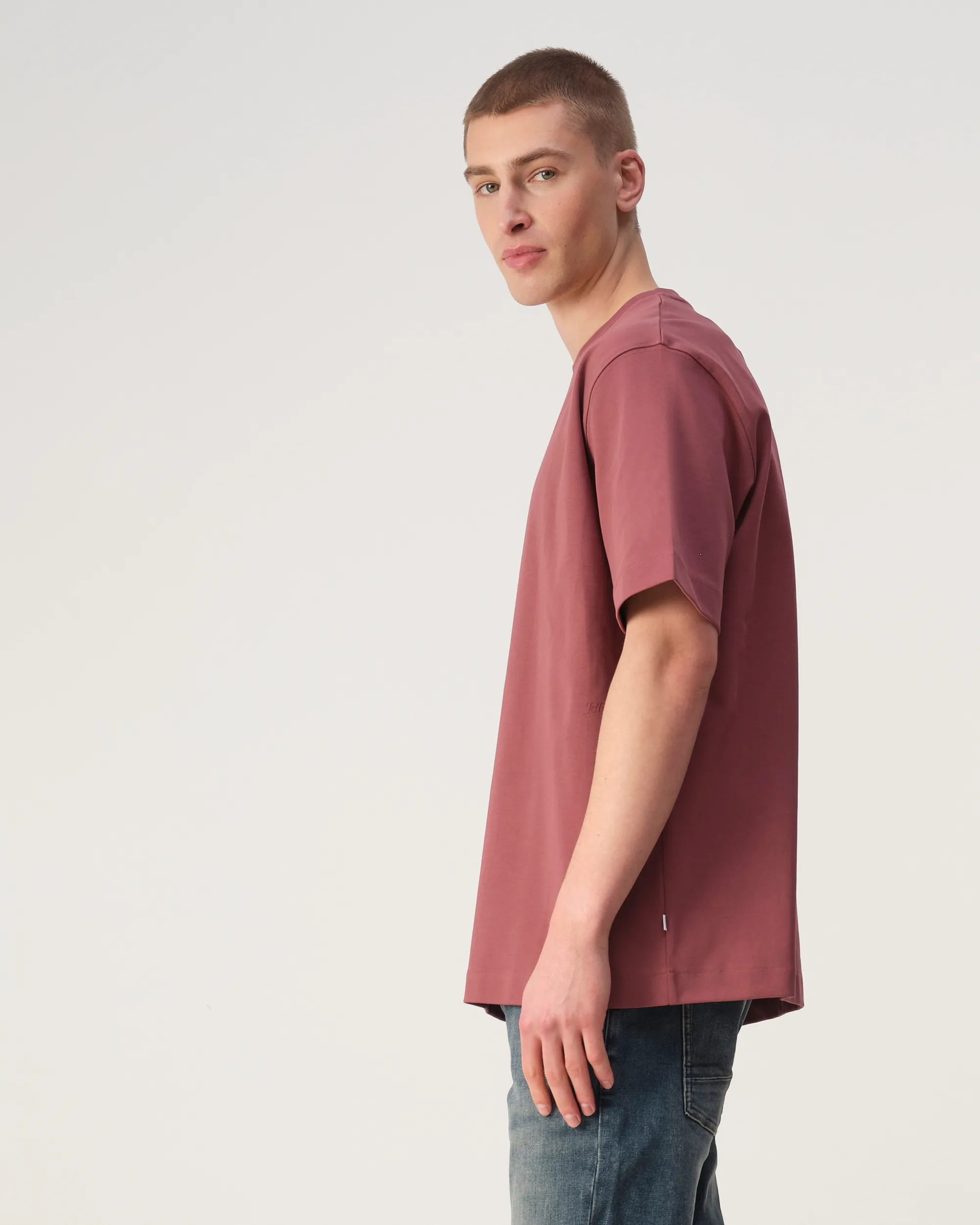 J.C. RAGS T-shirt Korte mouw Wild Ginger dark red 107977-002-L