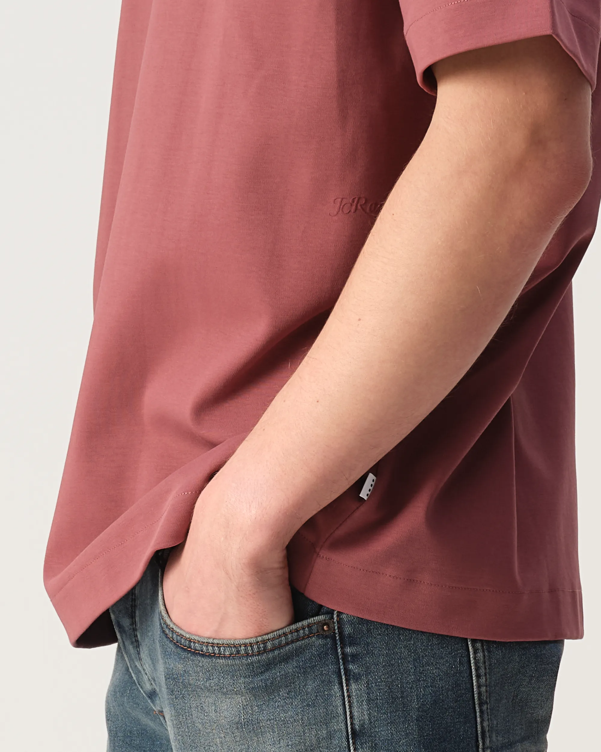 J.C. RAGS T-shirt Korte mouw Wild Ginger dark red 107977-002-L