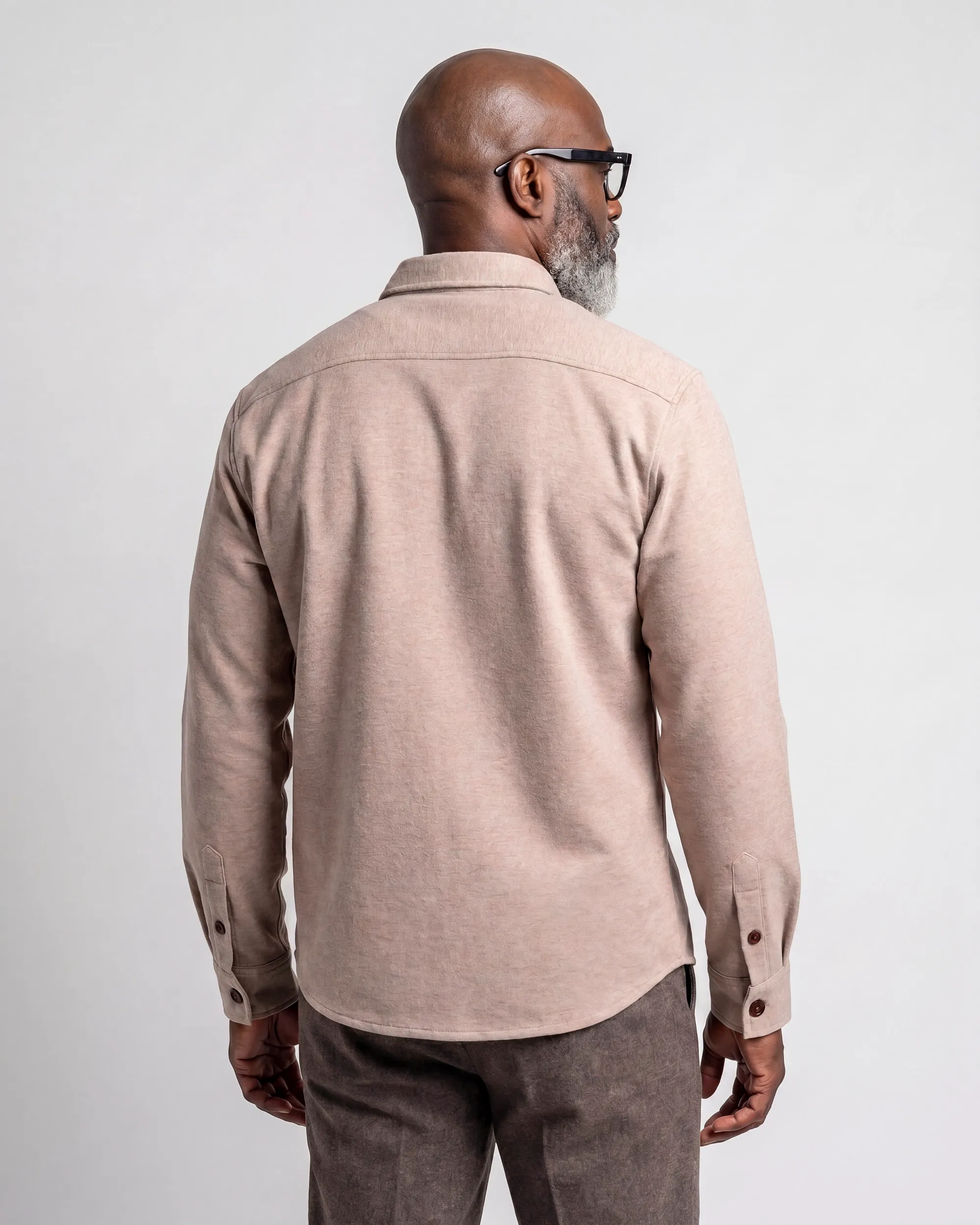 Campbell Overshirt Harley Fallen Rock brown melange 107987-003-L