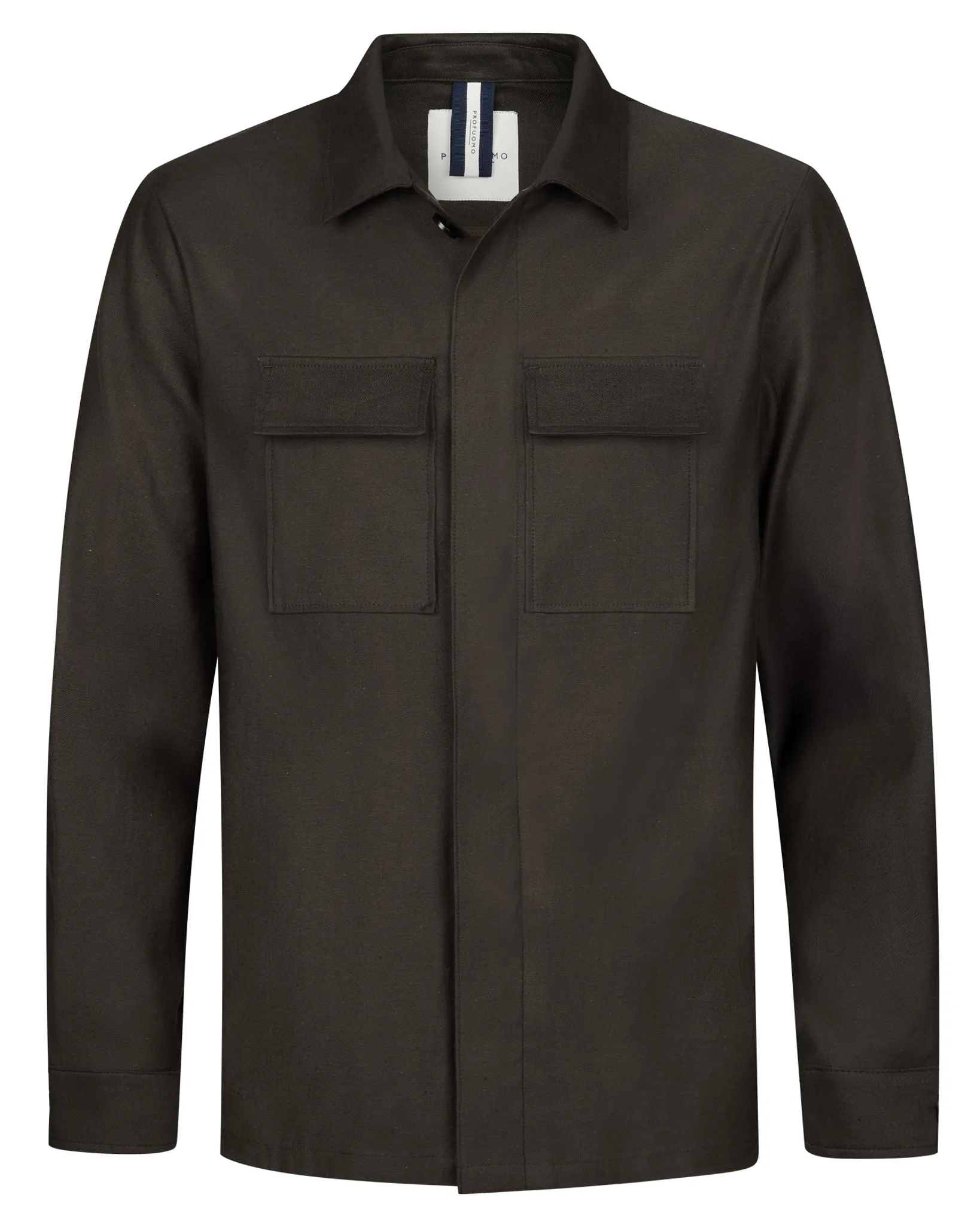 Profuomo Overshirt Bruin 108056-001-L