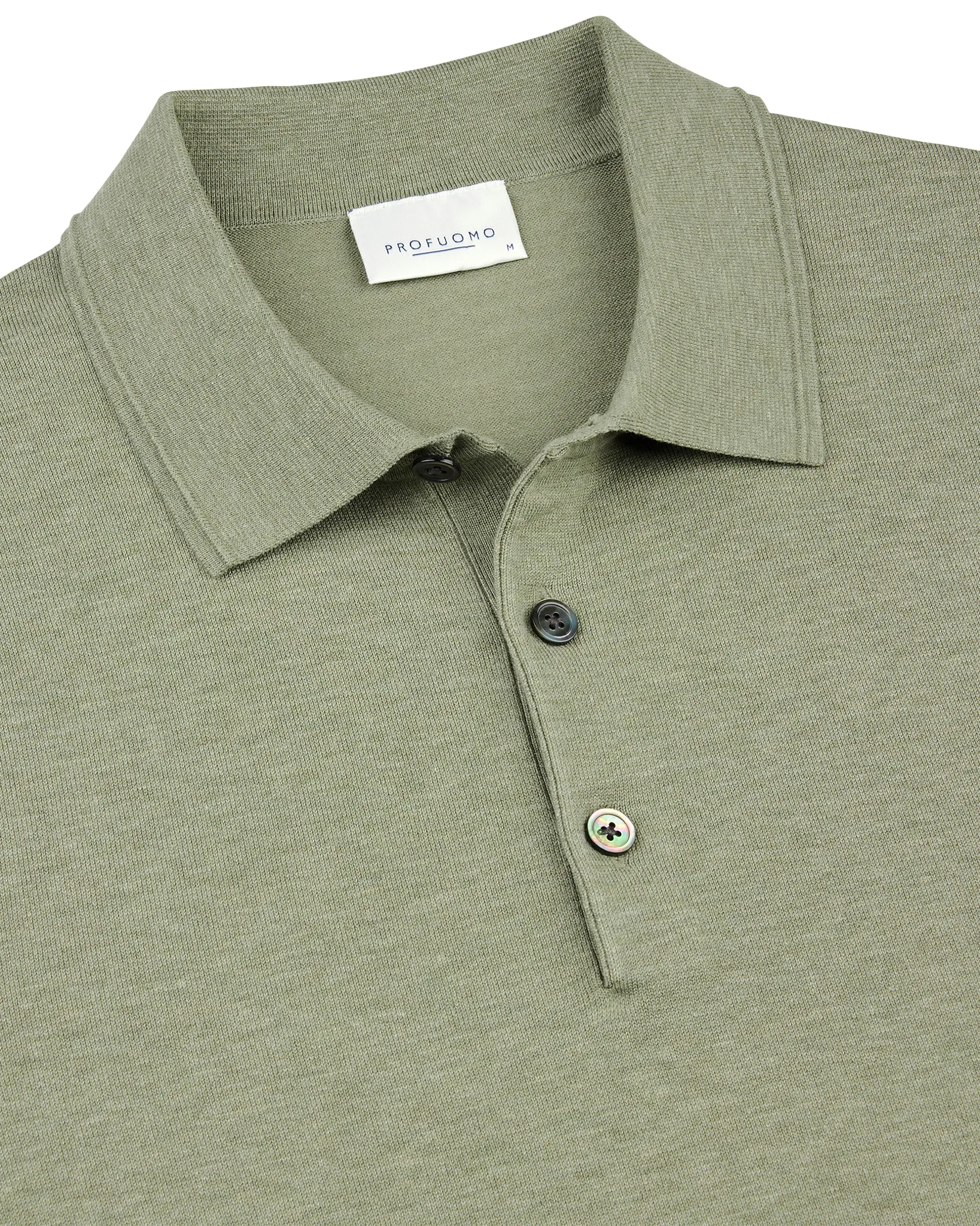 Profuomo Luxury Basic Polo Groen 108069-001-L