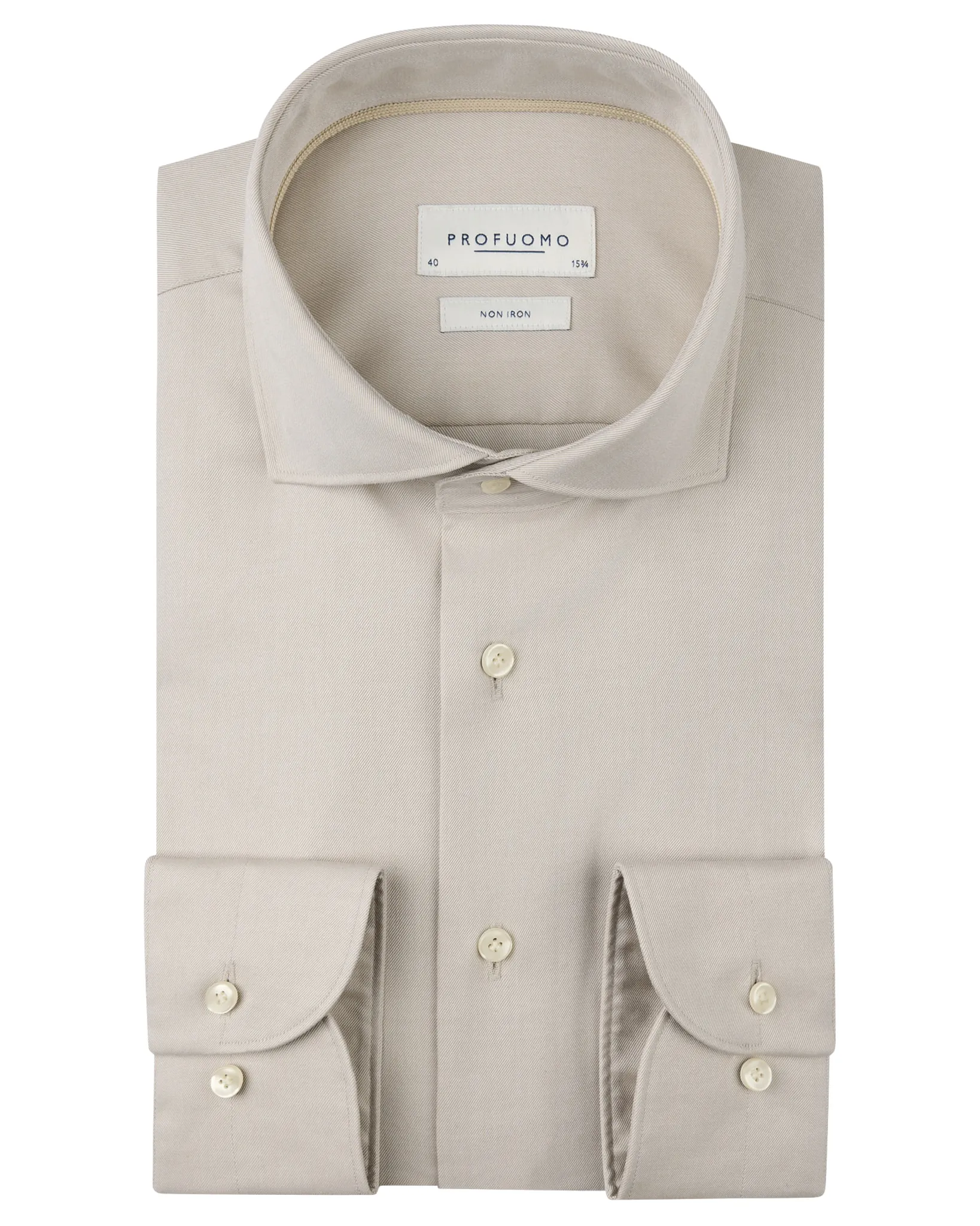 Profuomo Dress Shirt Beige 108087-001-38