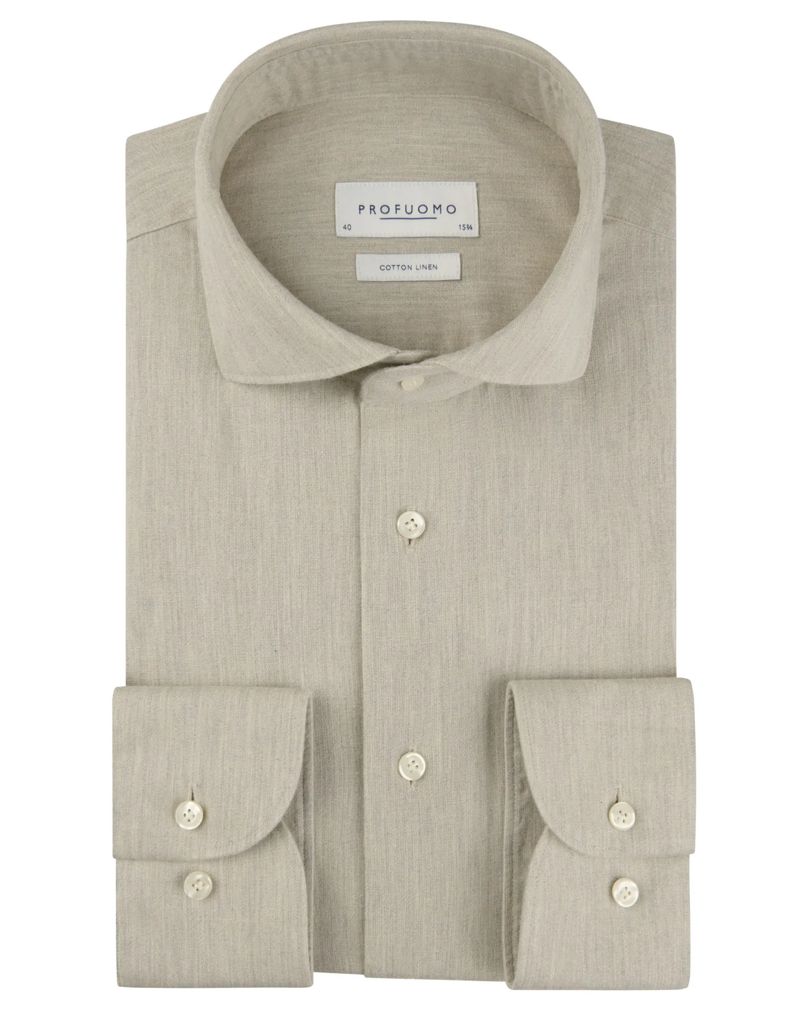 Profuomo Dress Shirt Beige 108091-001-38