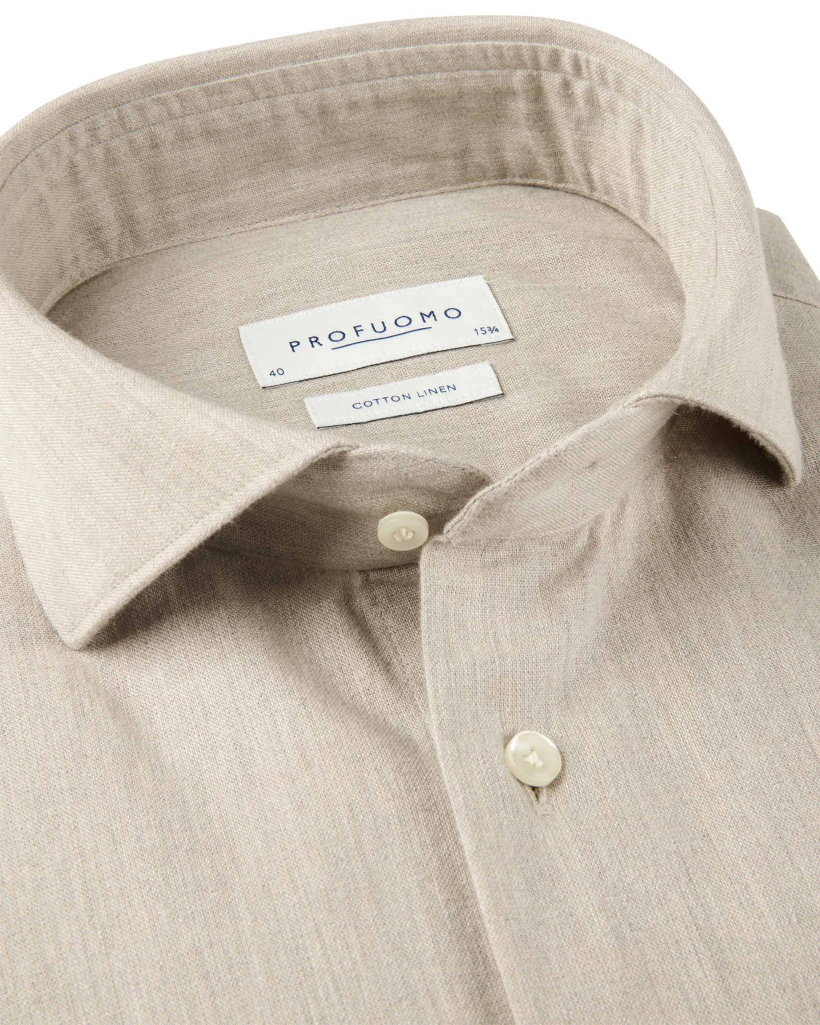 Profuomo Dress Shirt Beige 108091-001-38