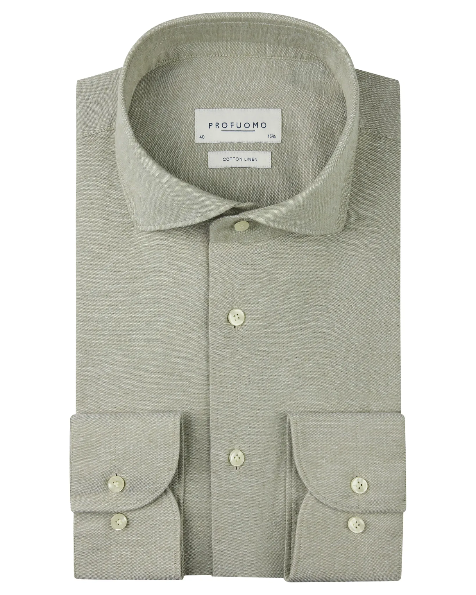 Profuomo Dress Shirt Groen 108094-001-38