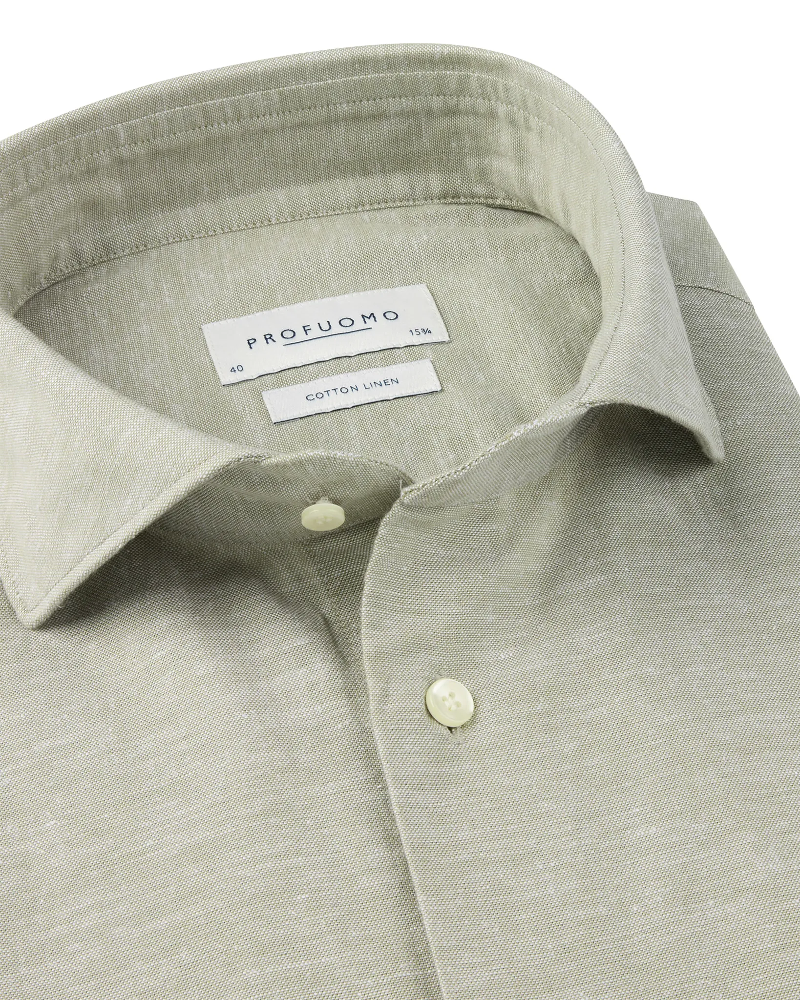 Profuomo Dress Shirt Groen 108094-001-38